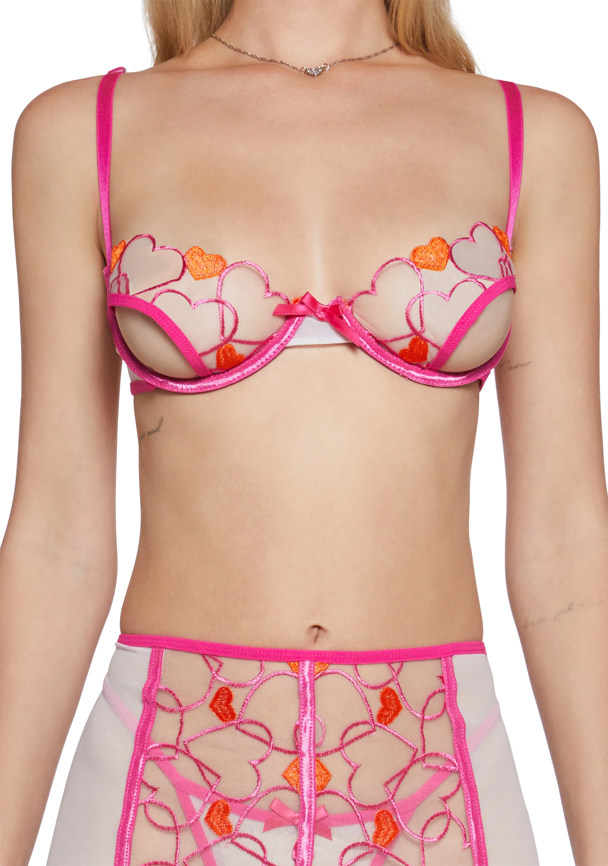 Romantic Bloom Mesh Lingerie Set - Image 5