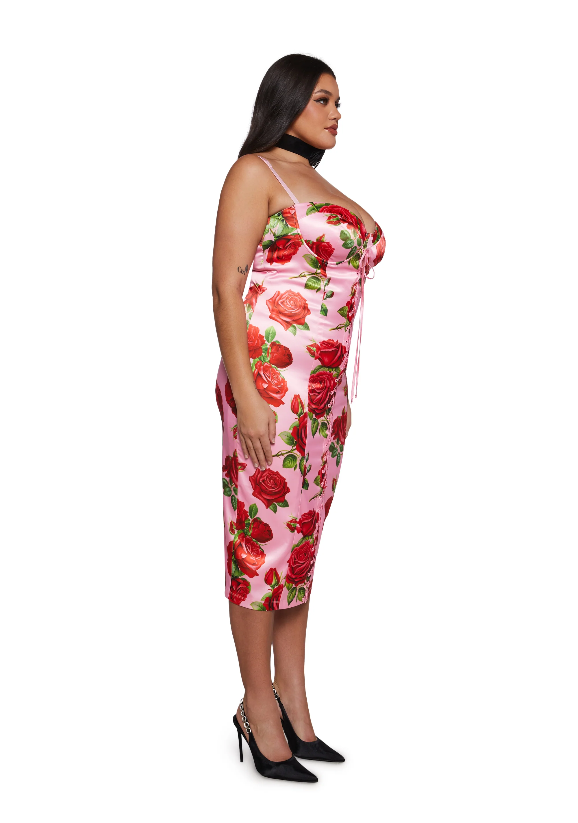 Romantic Getaway Midi Dress - Pink - Image 8