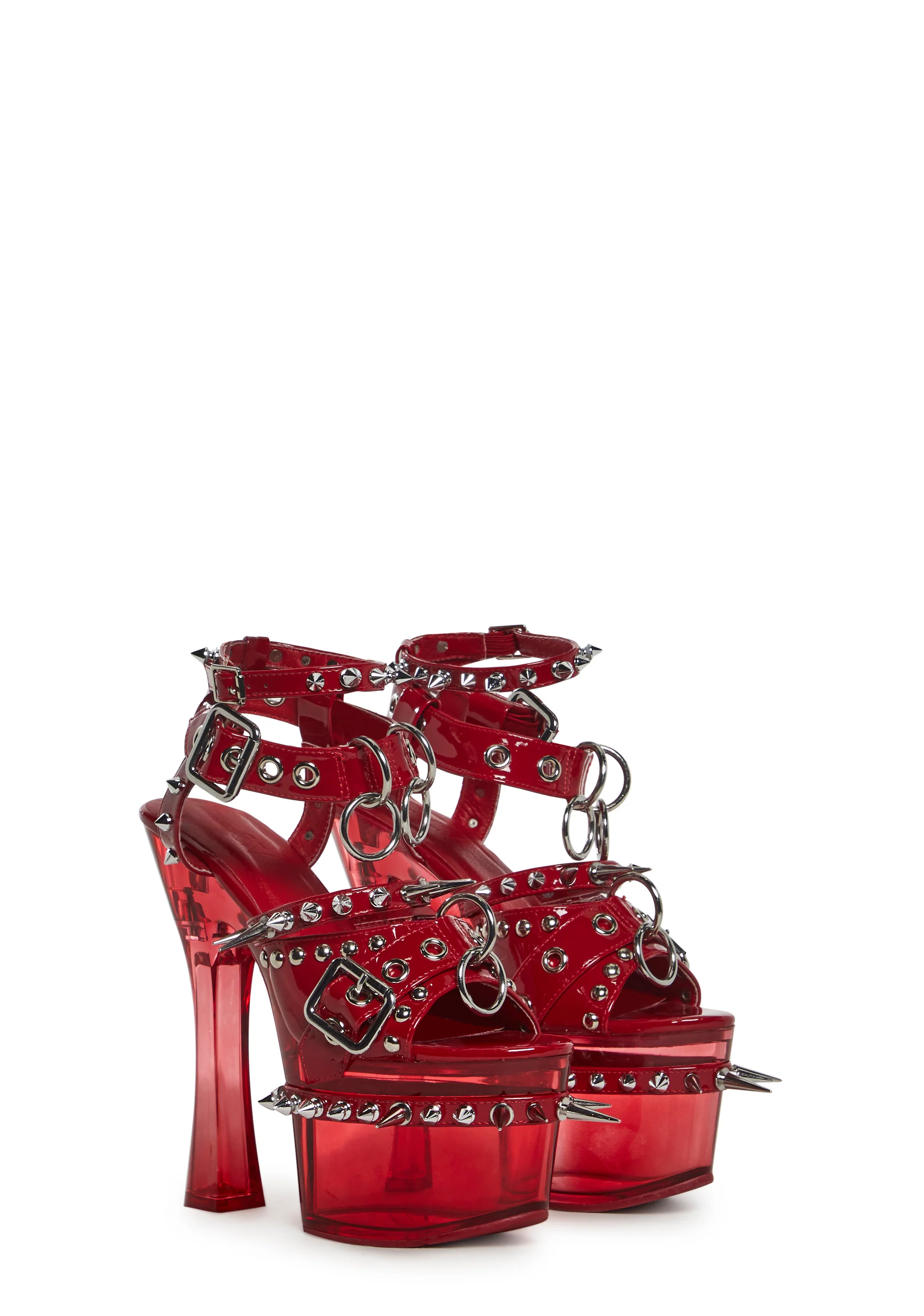 Romantic Misfit Platform Heels - Red - Image 3
