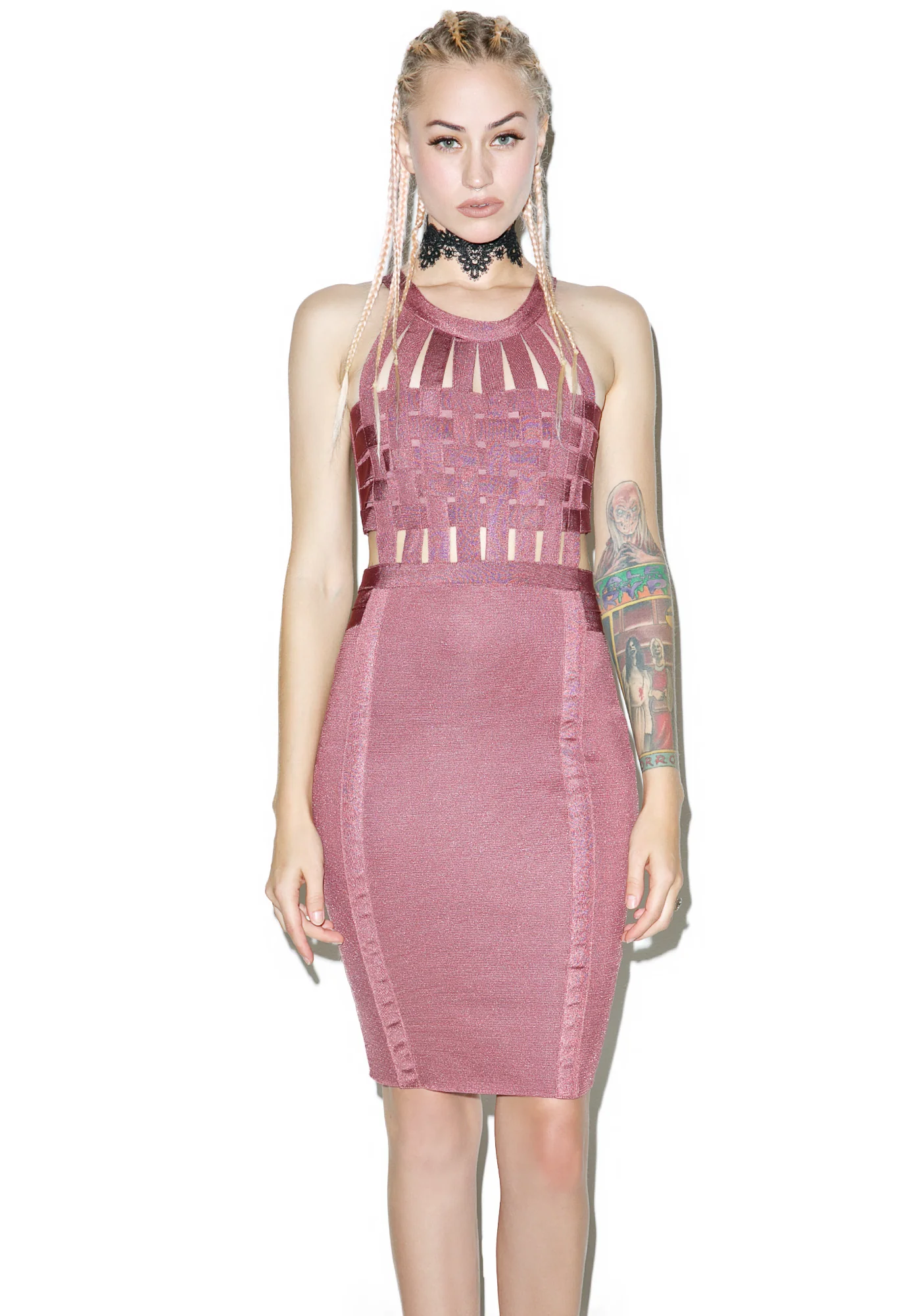 Rose Bound Bodycon Dress - Image 3