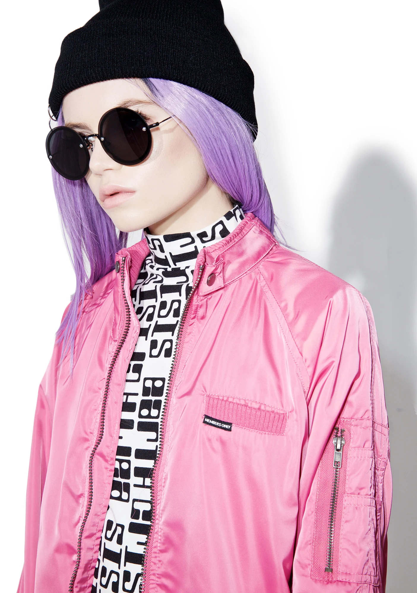 Rose Washed Satin Boyfriend Jacket - Image 2