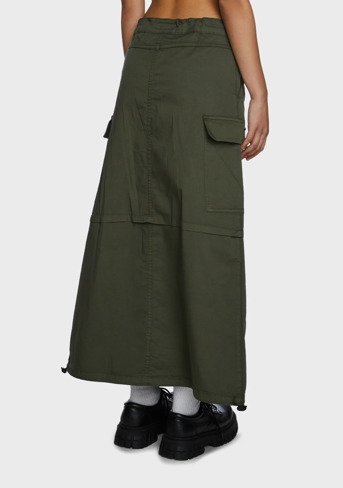 Ruby Maxi Cargo Skirt - Green - Image 4