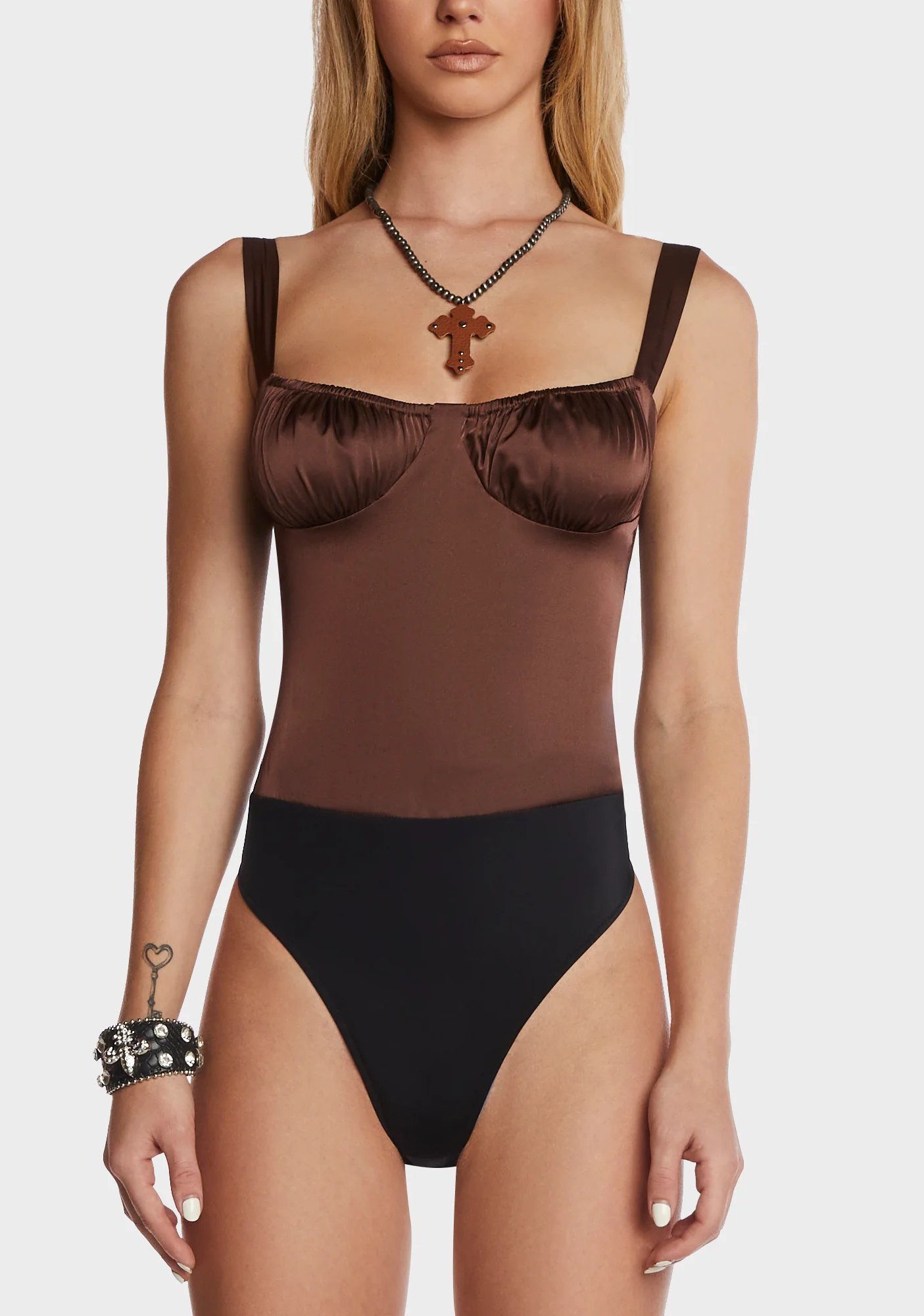 Ruched Cup Bodysuit - Image 2