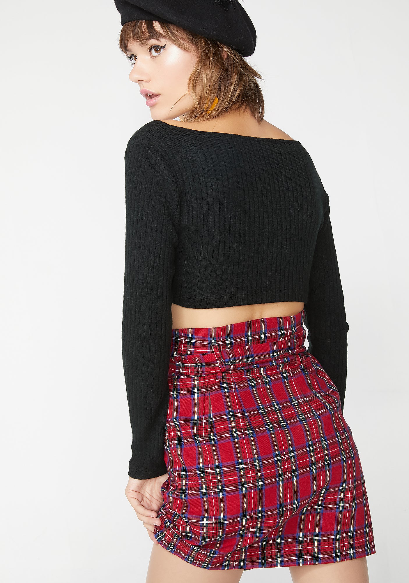Rude AF Plaid Skirt - Image 4