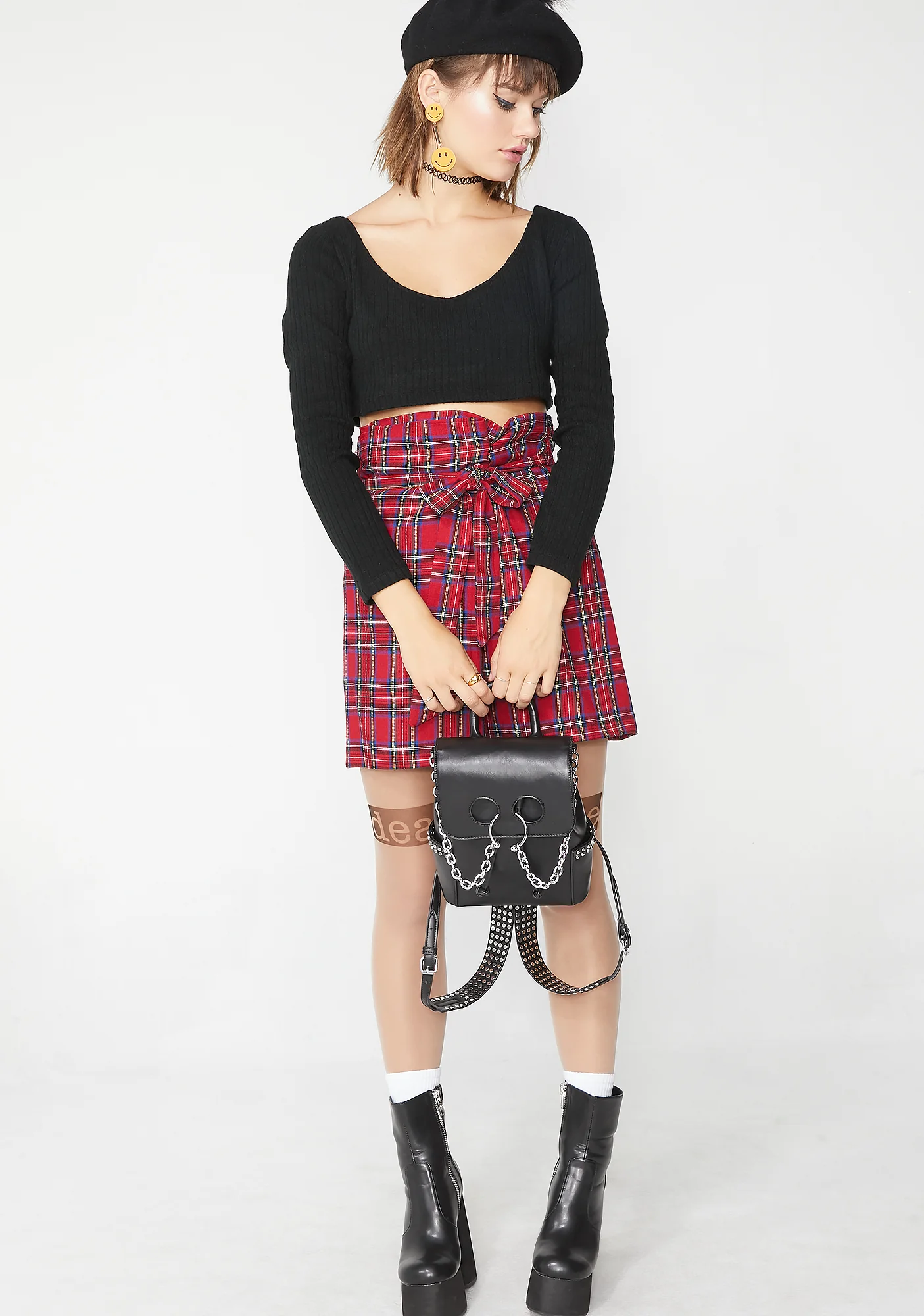 Rude AF Plaid Skirt - Image 5