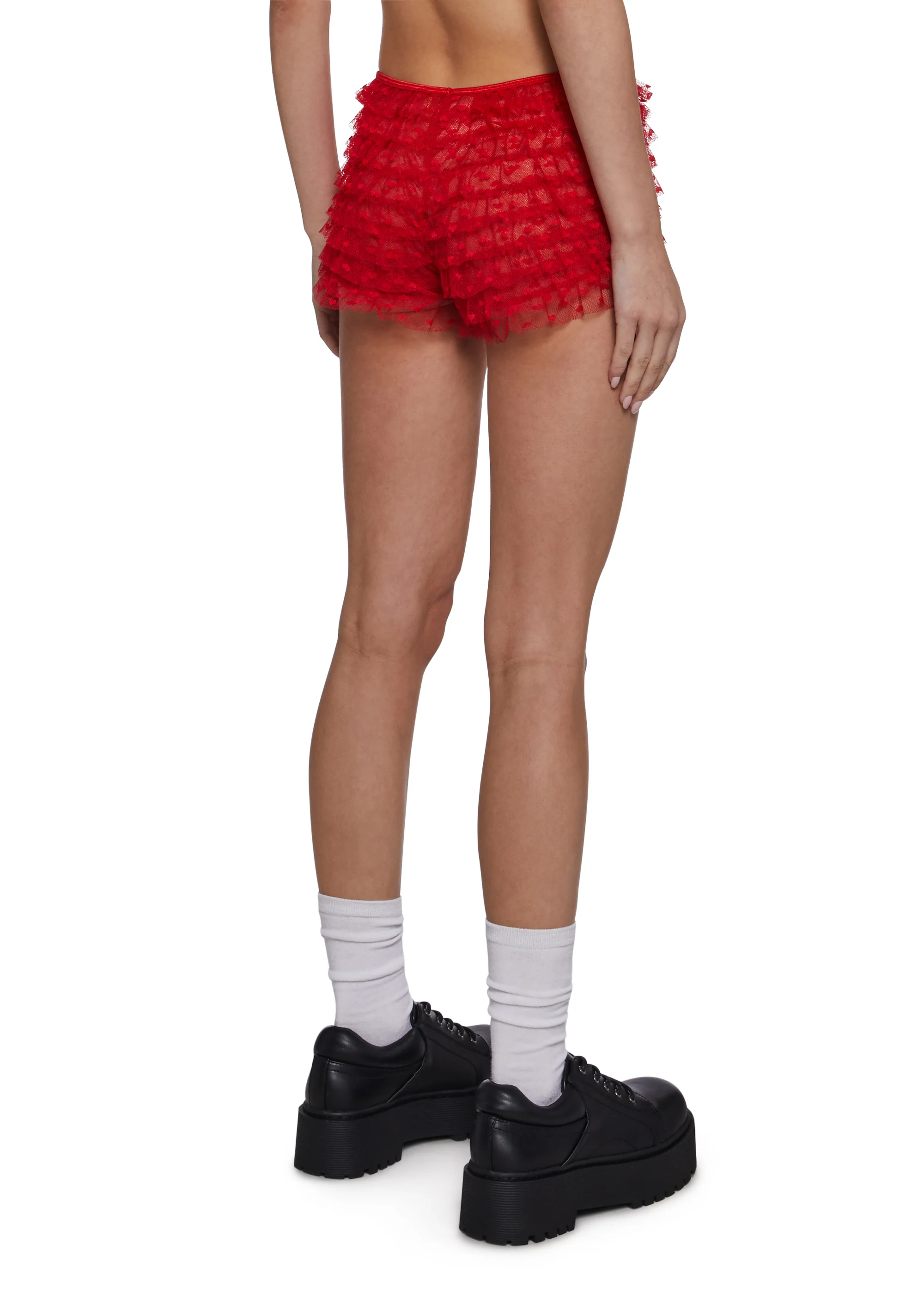 Coquette Heart Bloomers - Red - Image 4