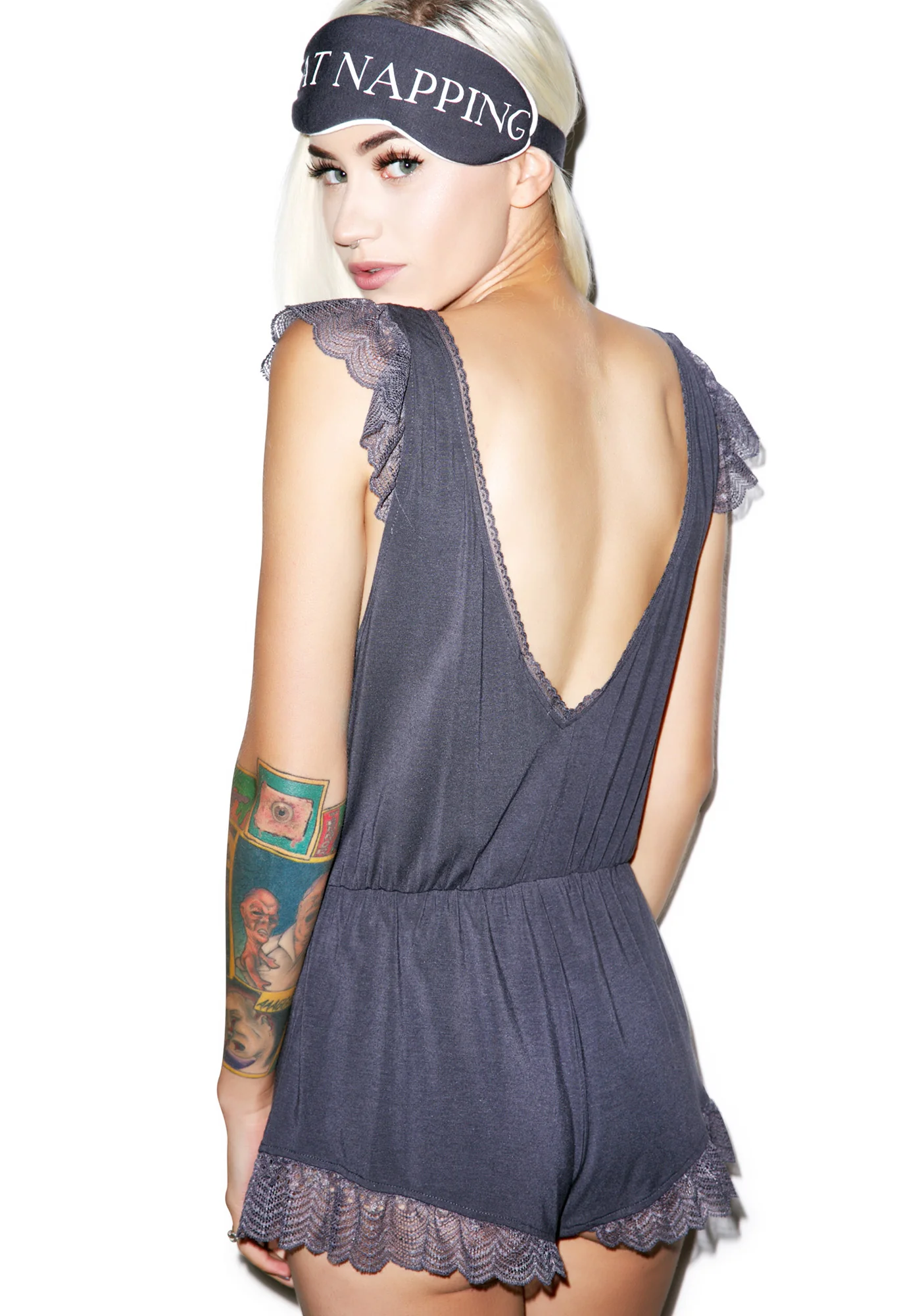RUFFLE LACE ROMPER - Image 5
