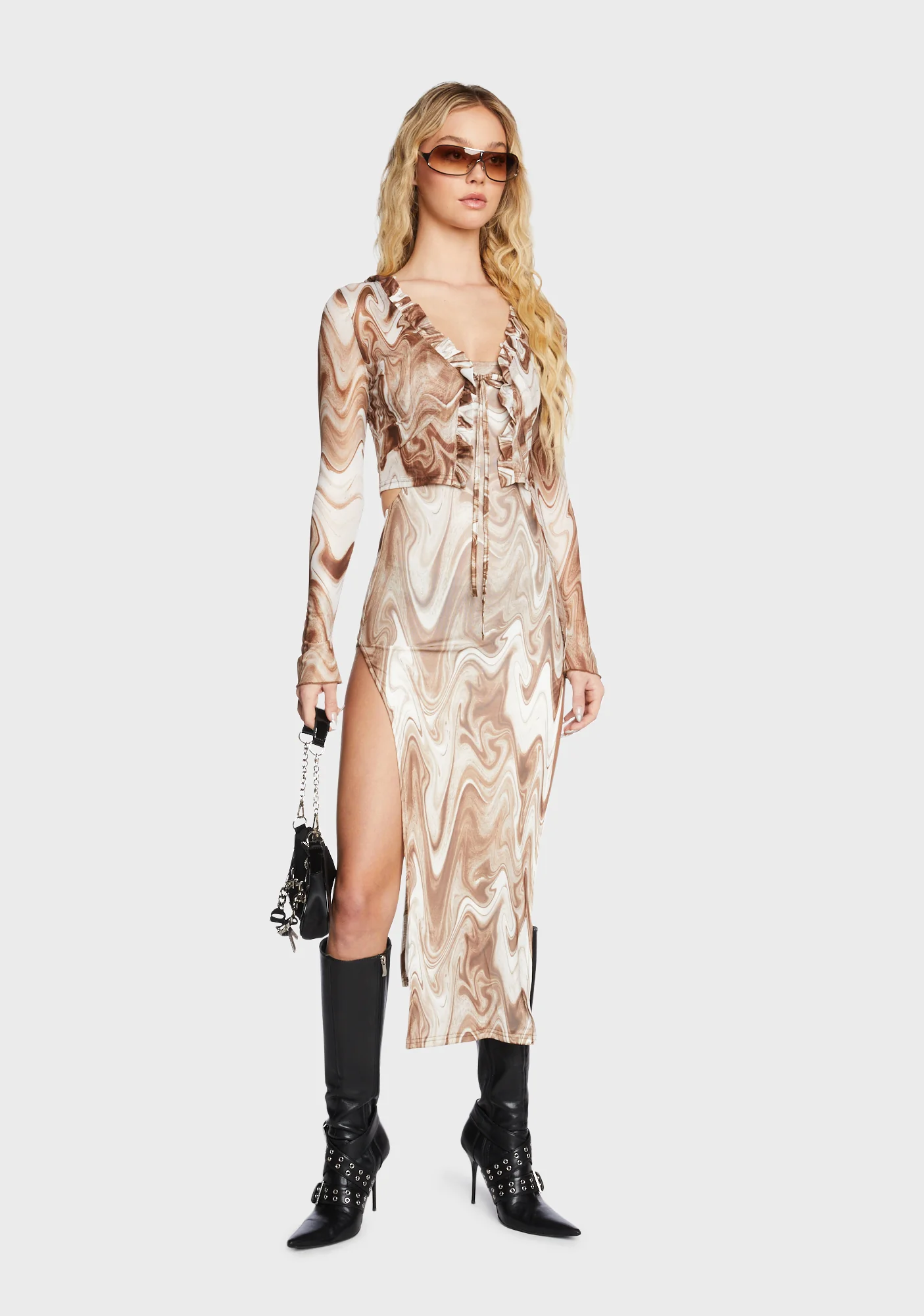 Present Paradise Dress Set - Brown - Image 5