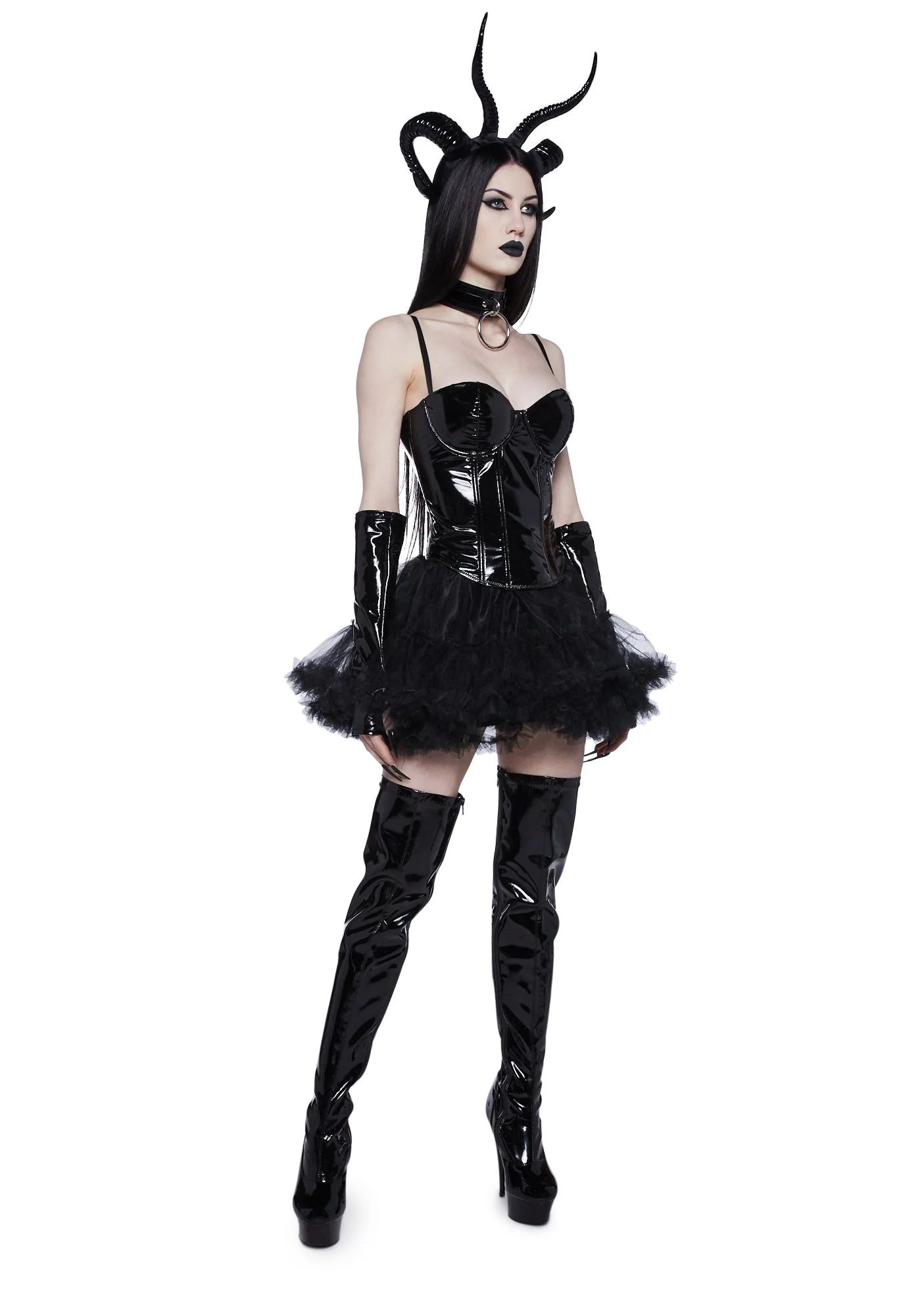Ruffle Your Feathers Petticoat Skirt - Black - Image 5