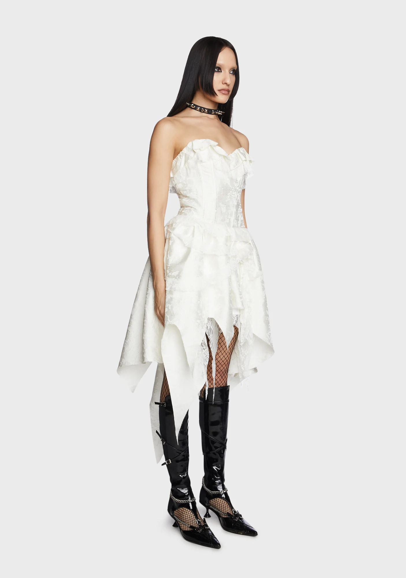 Ruffled Mini Dress - Image 3