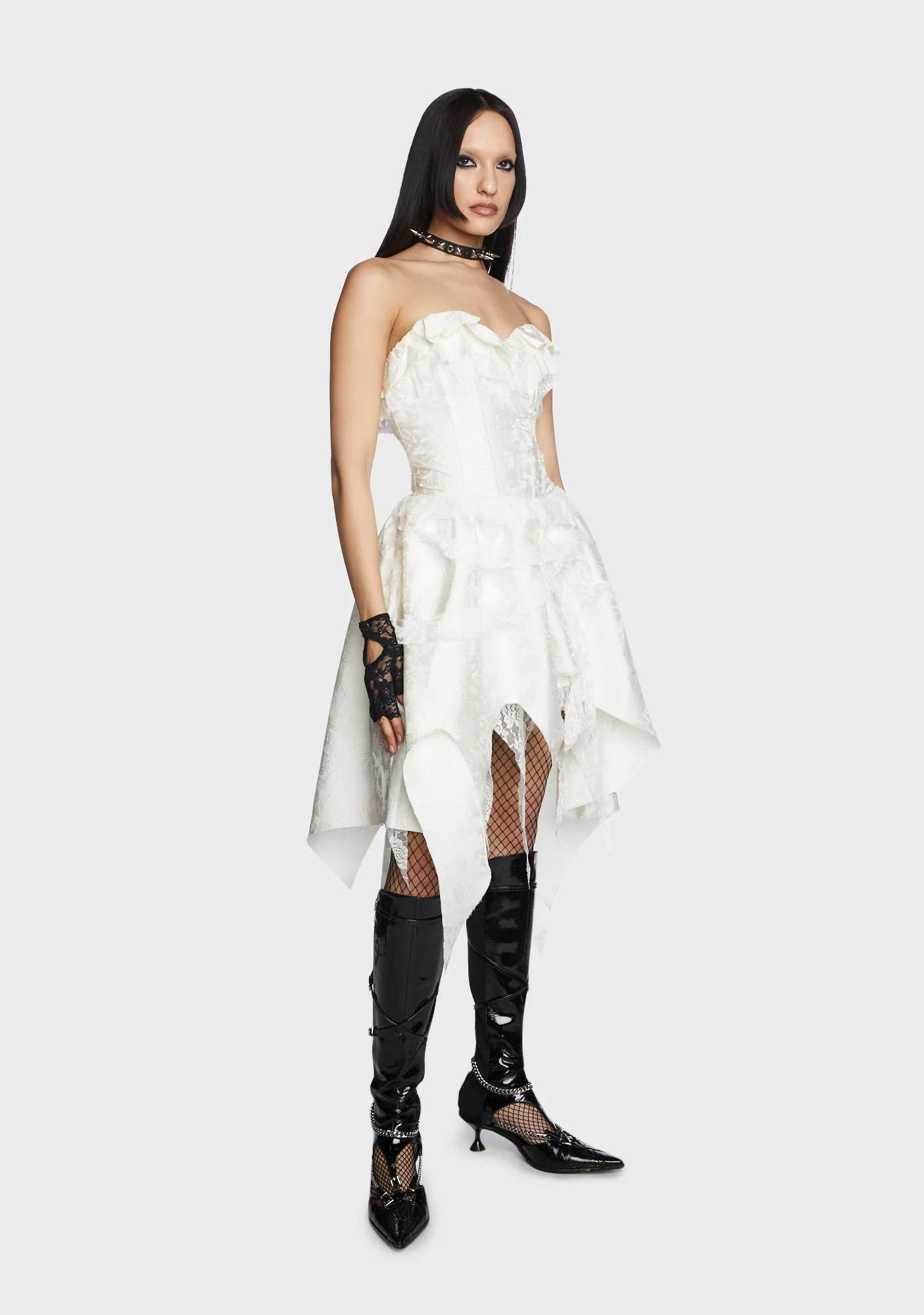 Ruffled Mini Dress - Image 4