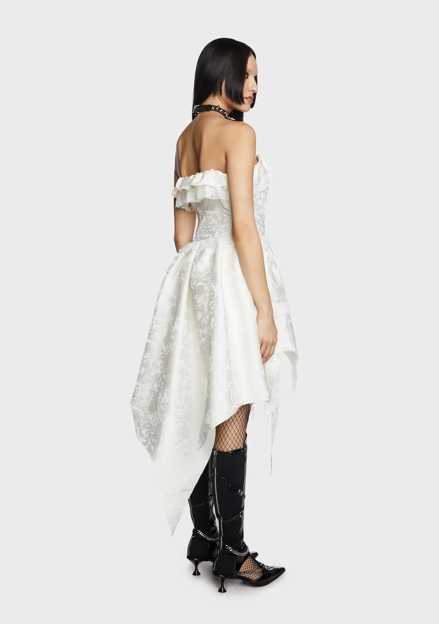 Ruffled Mini Dress - Image 5