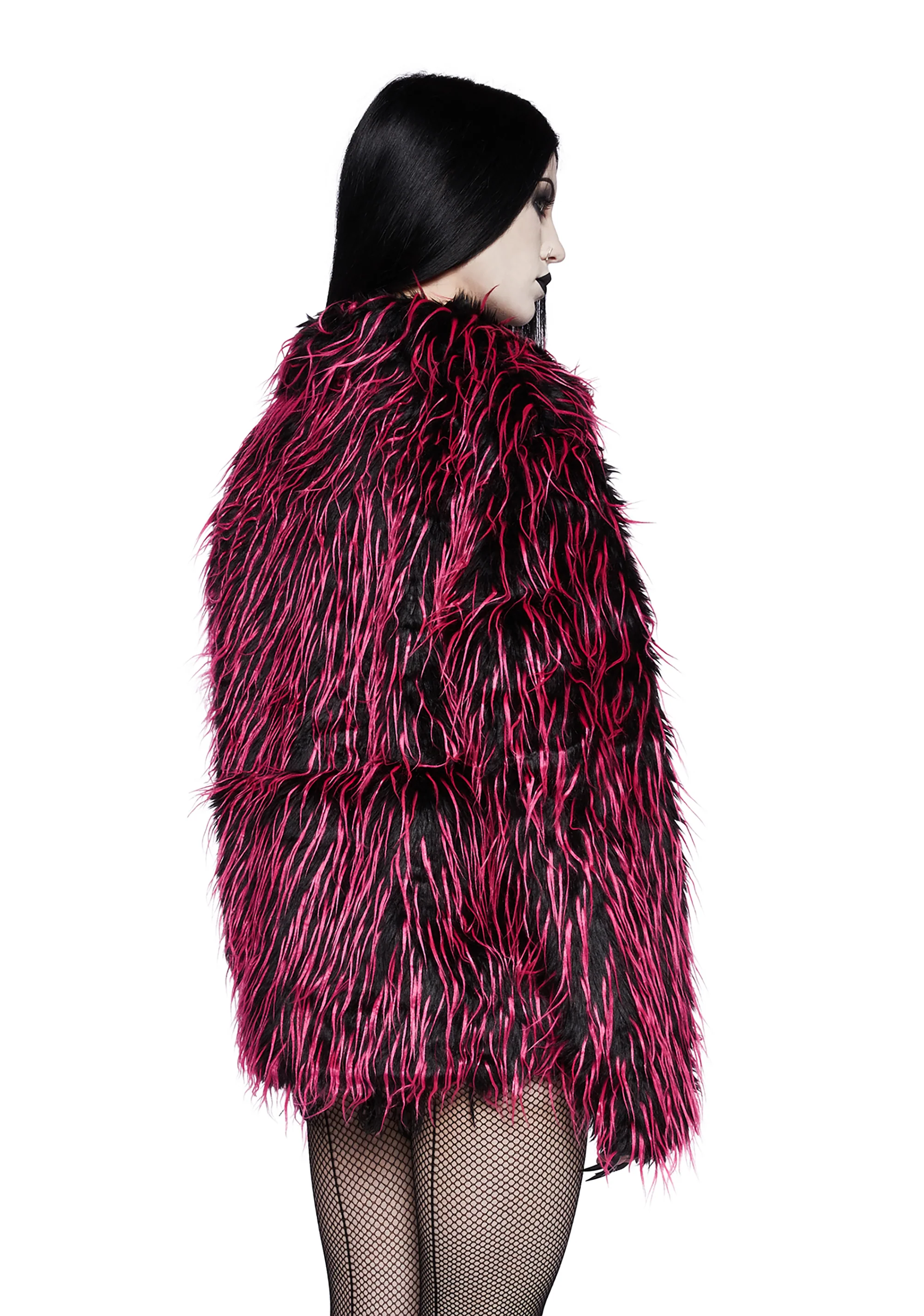 Run From Suburbia Faux Fur Jacket - Image 4