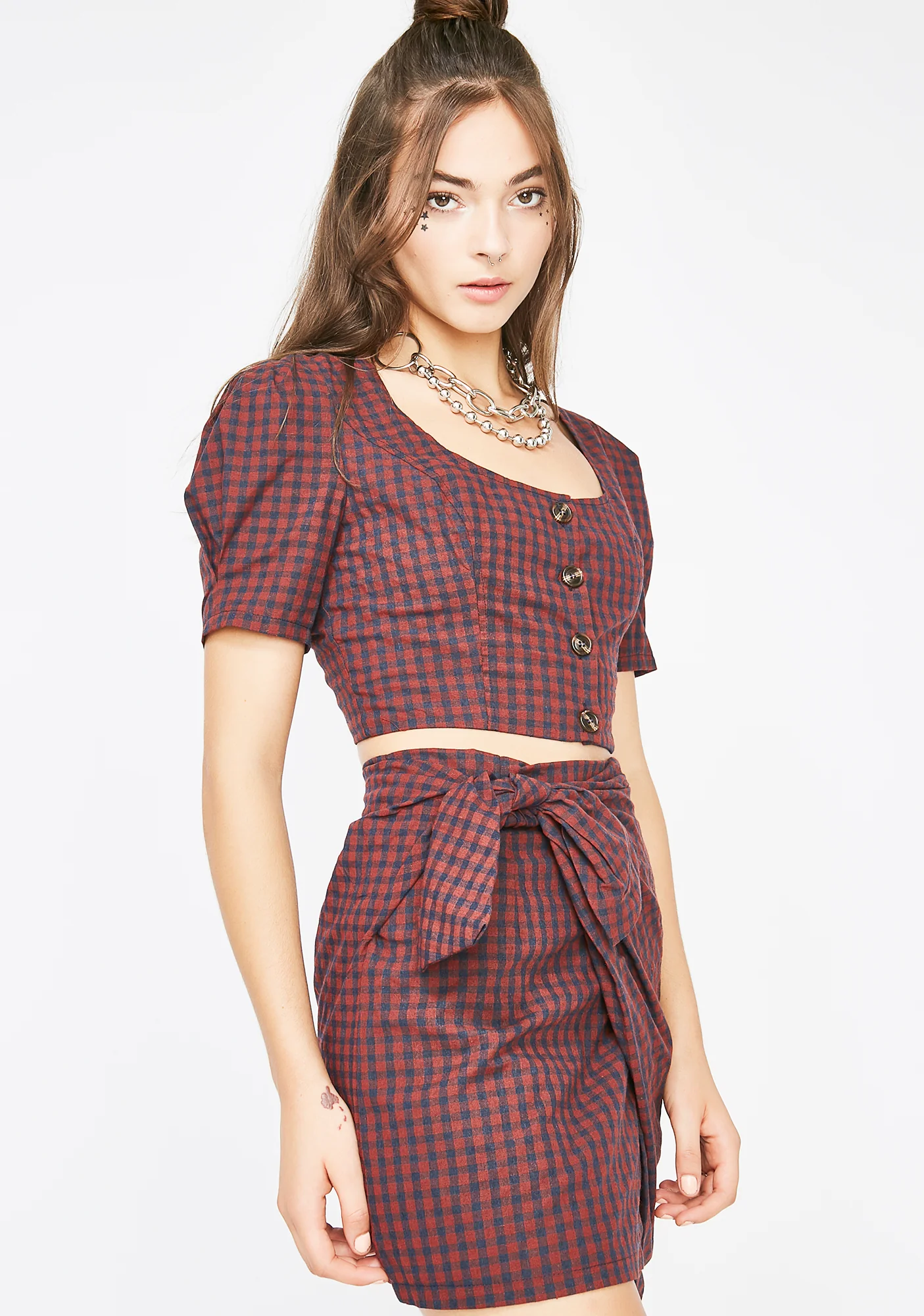 Run The World Plaid Skirt - Image 3