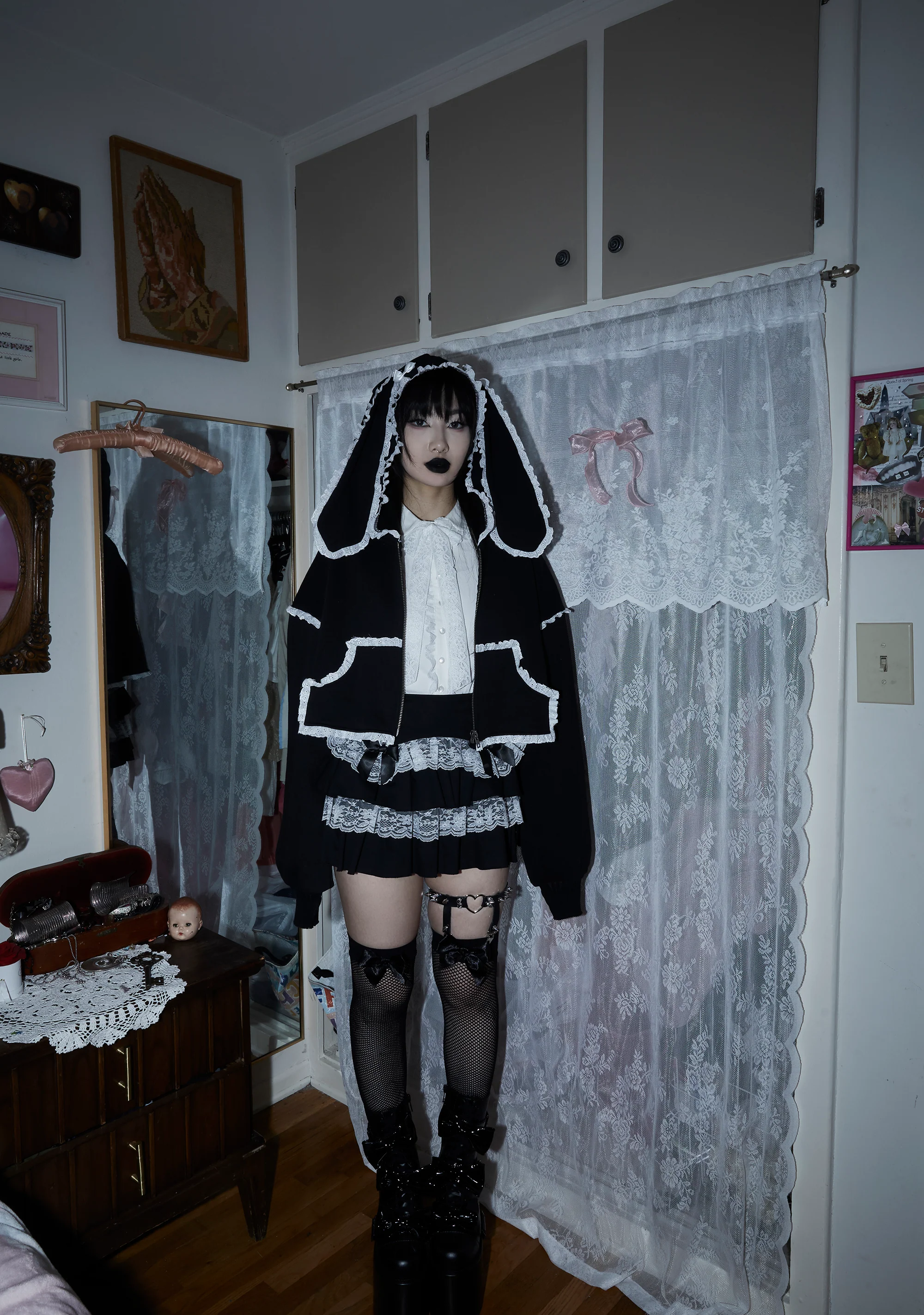 Runway Model Thigh Highs - Black - Image 5
