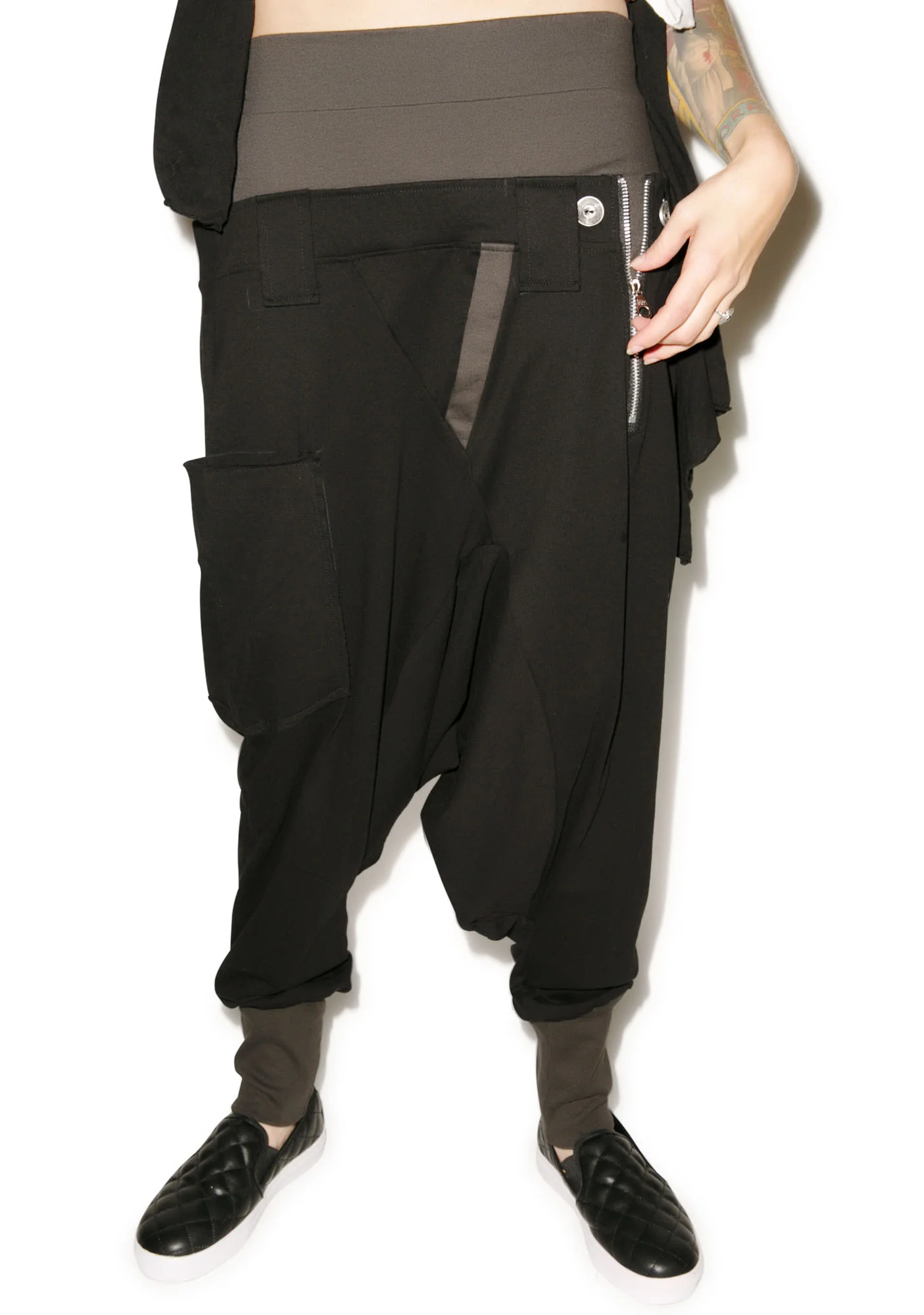 Rust Drop Crotch Pants - Image 10