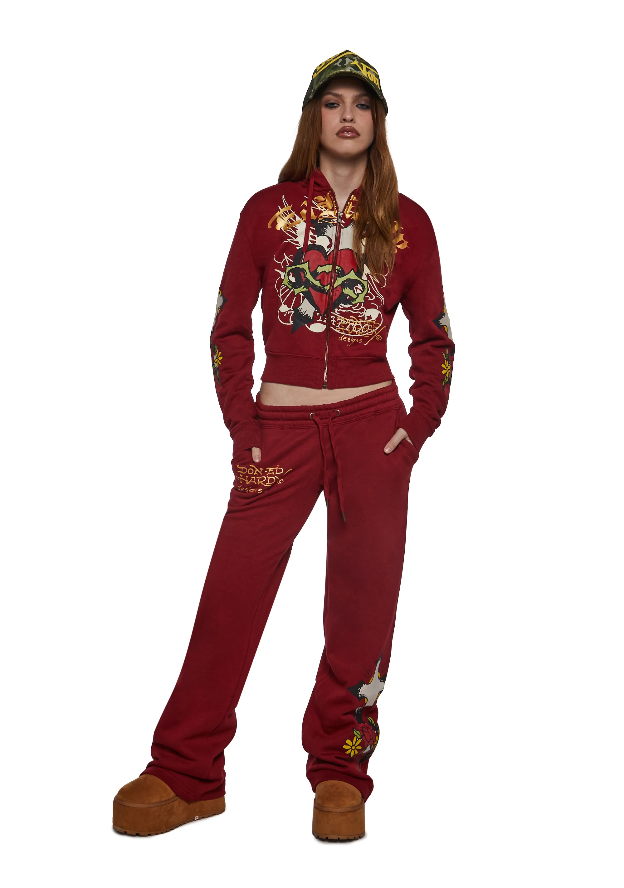 Sacred Heart Zip Front Hoodie - Image 2