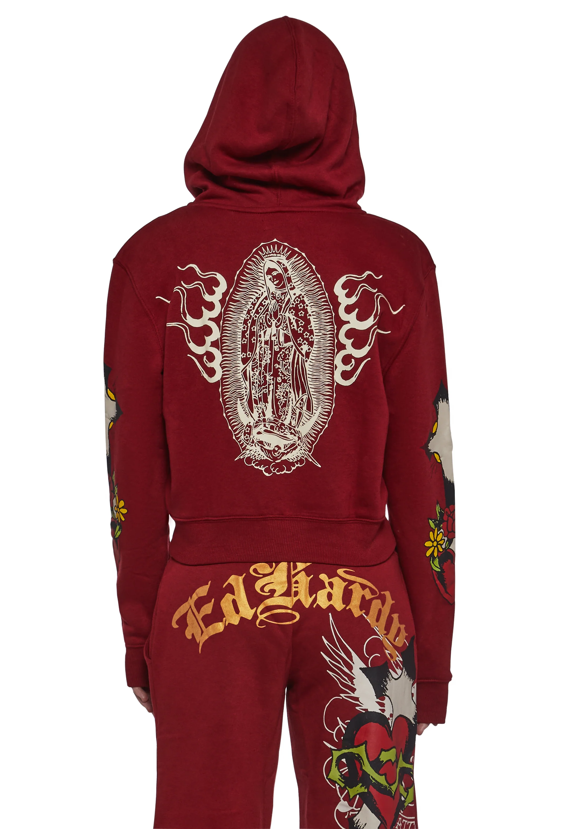 Sacred Heart Zip Front Hoodie - Image 5