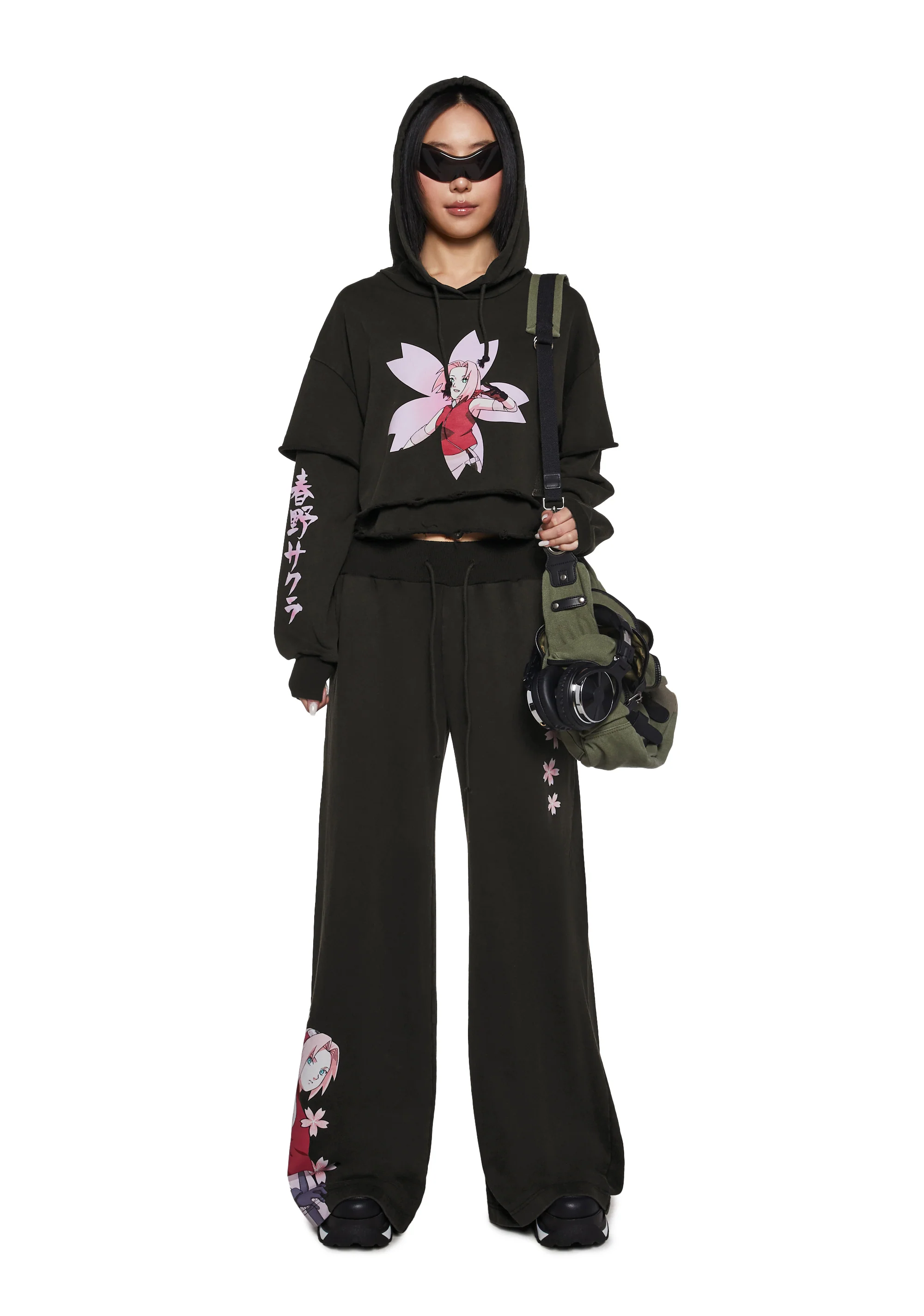 Sakura Cropped Hoodie - Image 6