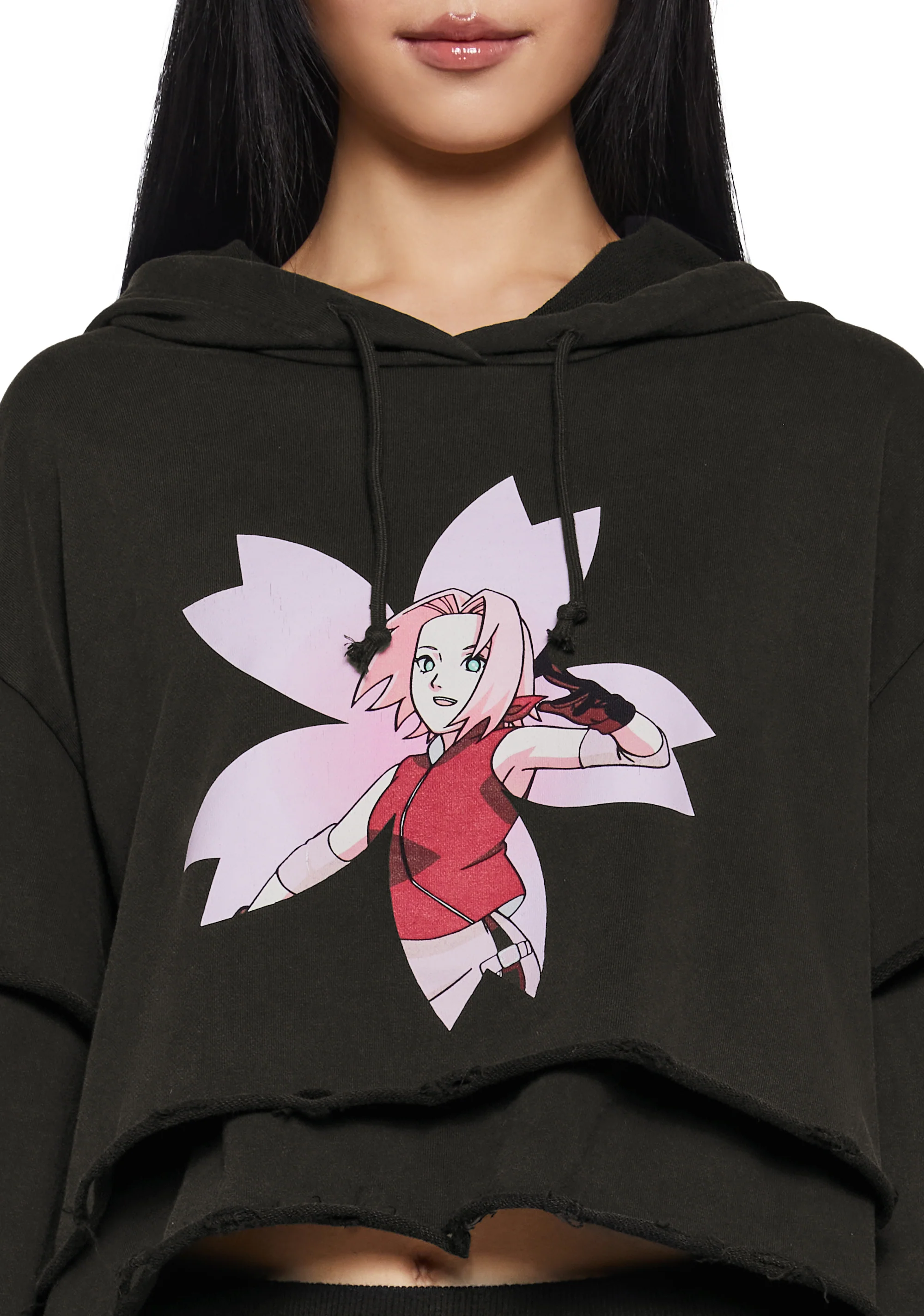 Sakura Cropped Hoodie - Image 7
