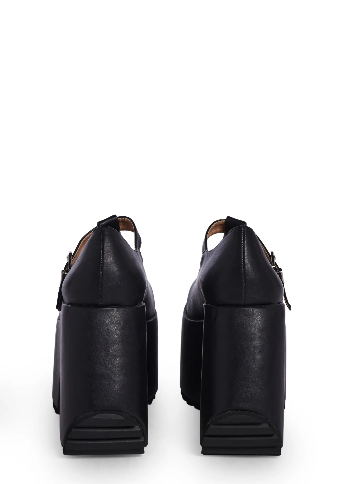 Samara Platform Mary Janes - Black - Image 4