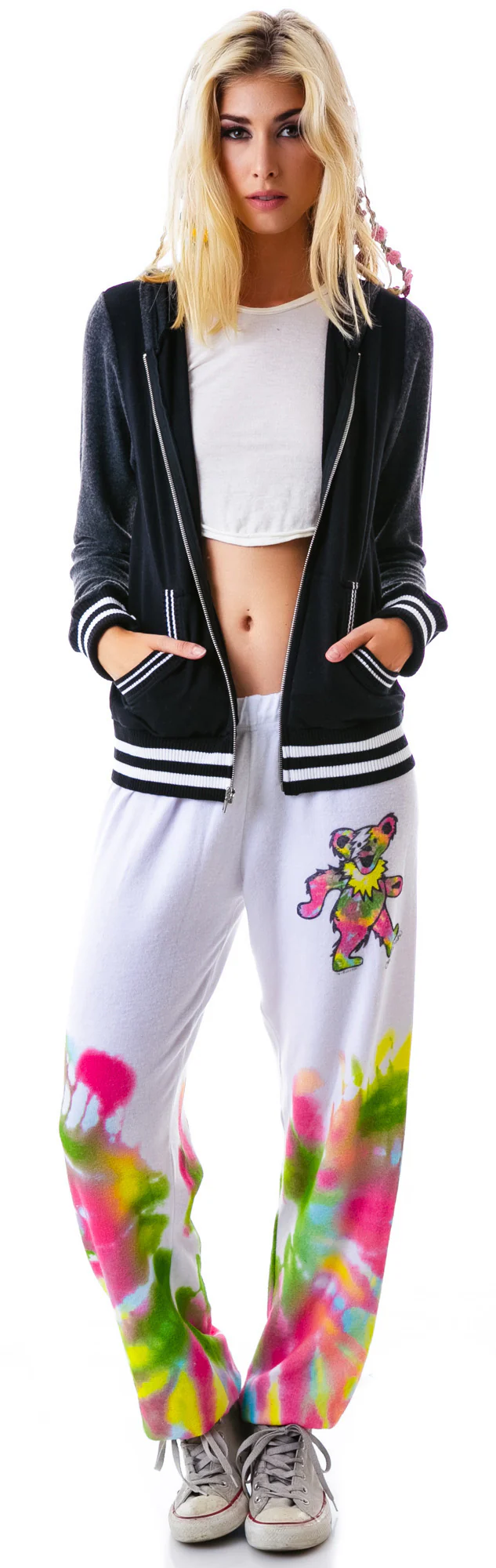 Sandra Dead Head Varsity Zip Up - Image 3