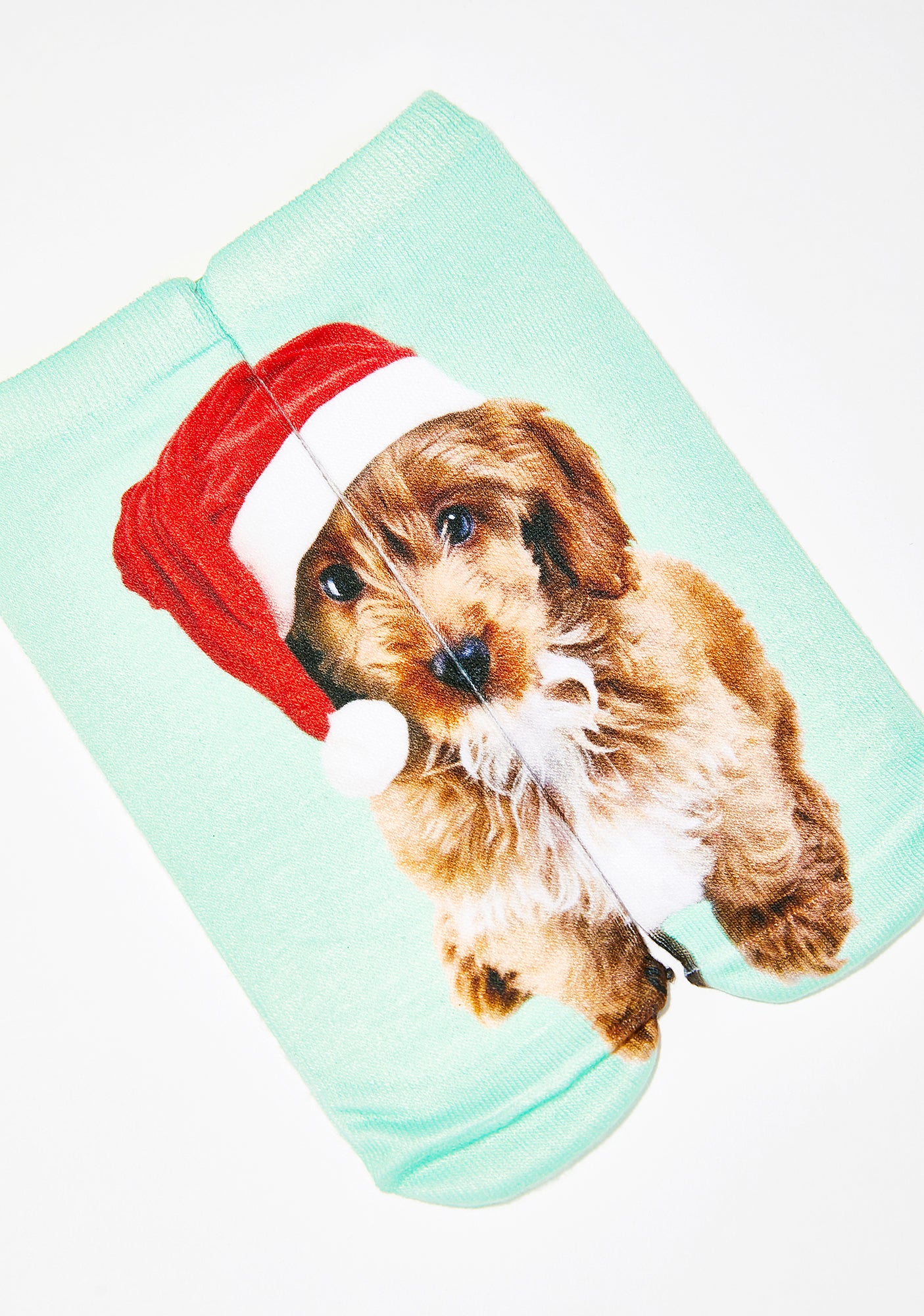 Santa Puppy Ankle Socks - Image 2