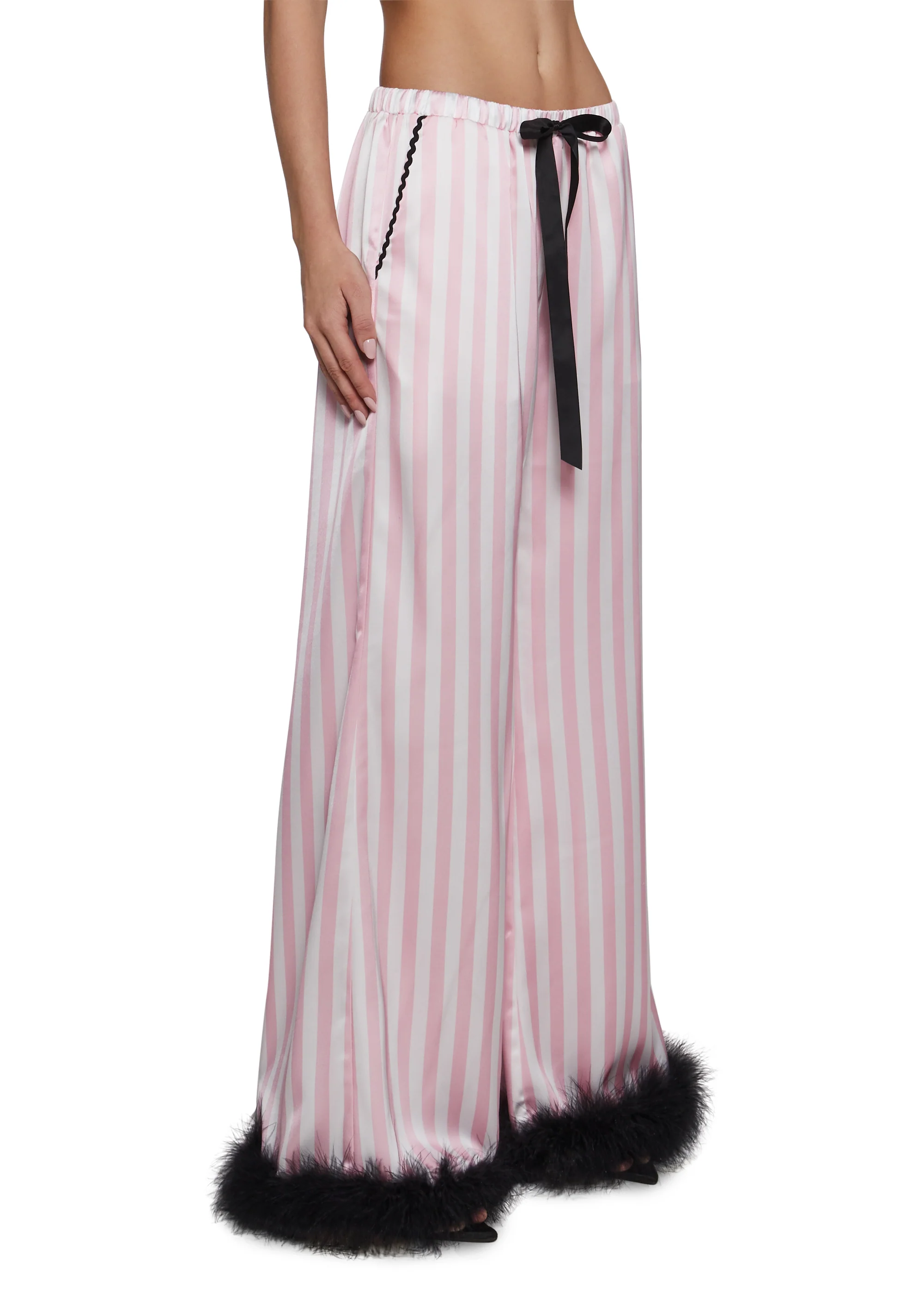 Retro Cutie Satin Sleep Pants - Image 3