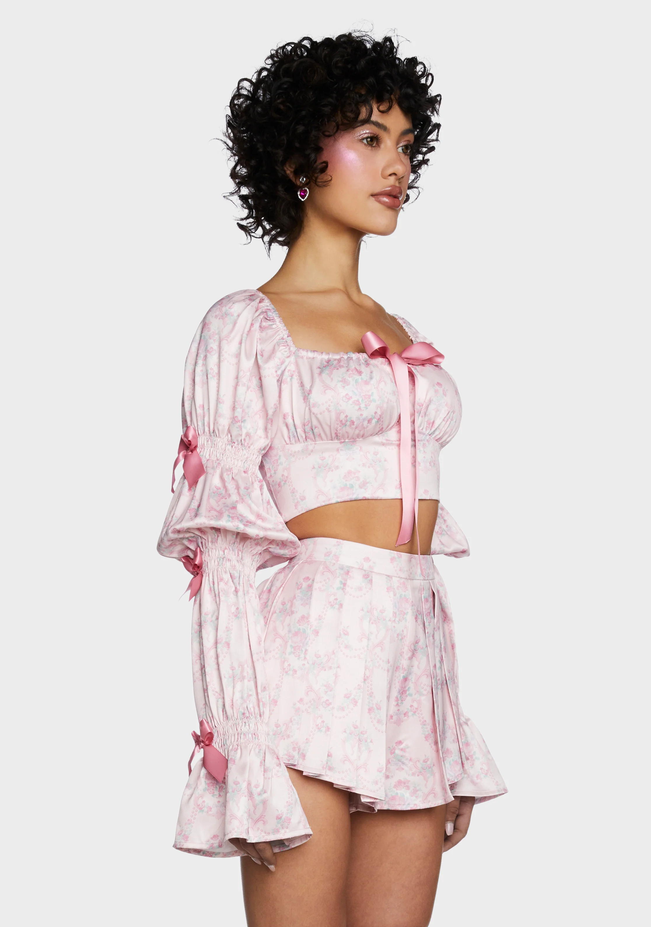 Scandal Sheet Long Sleeve Top - Pink - Image 3