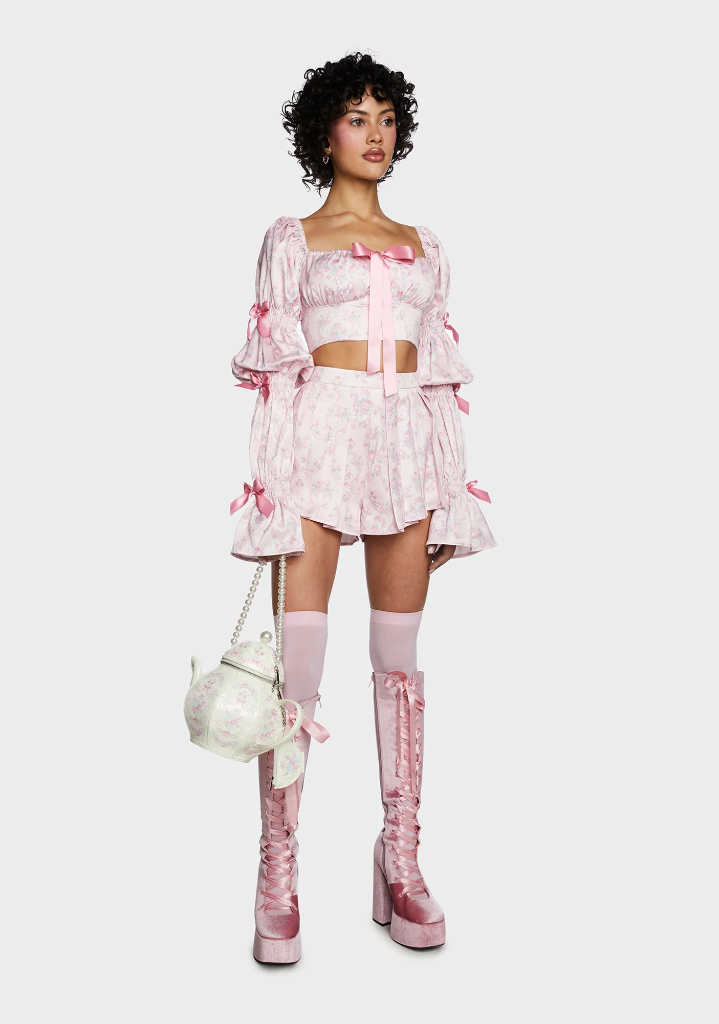 Scandal Sheet Long Sleeve Top - Pink - Image 4