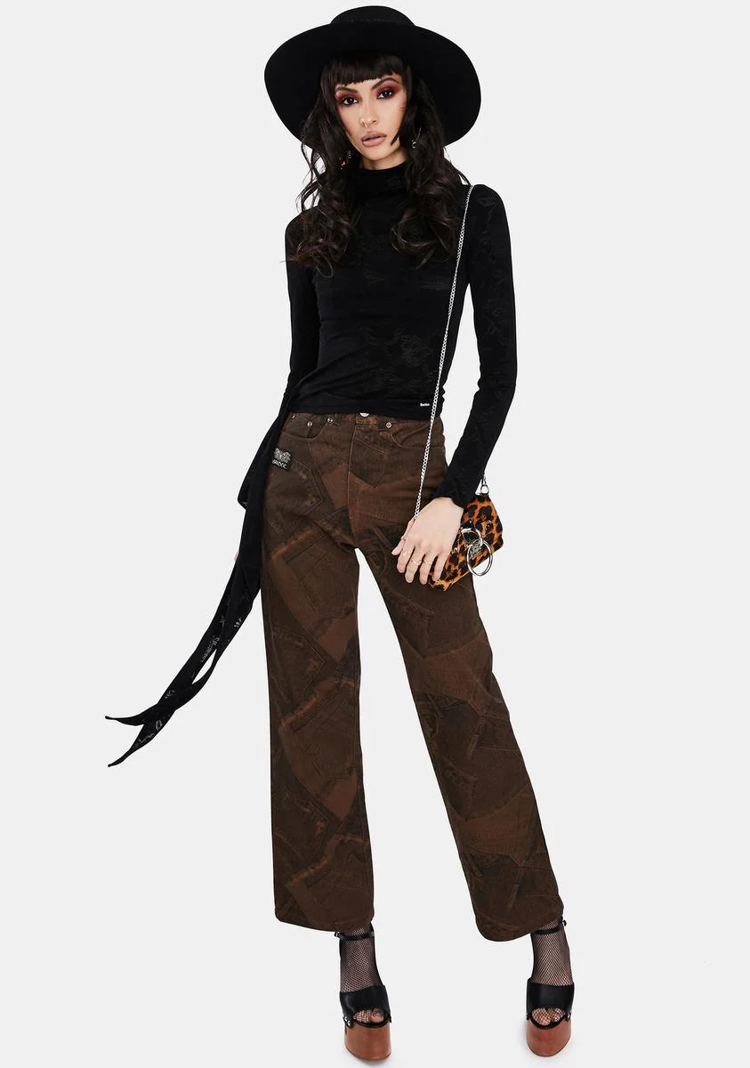 Scarf Layered Mesh Top - Image 3