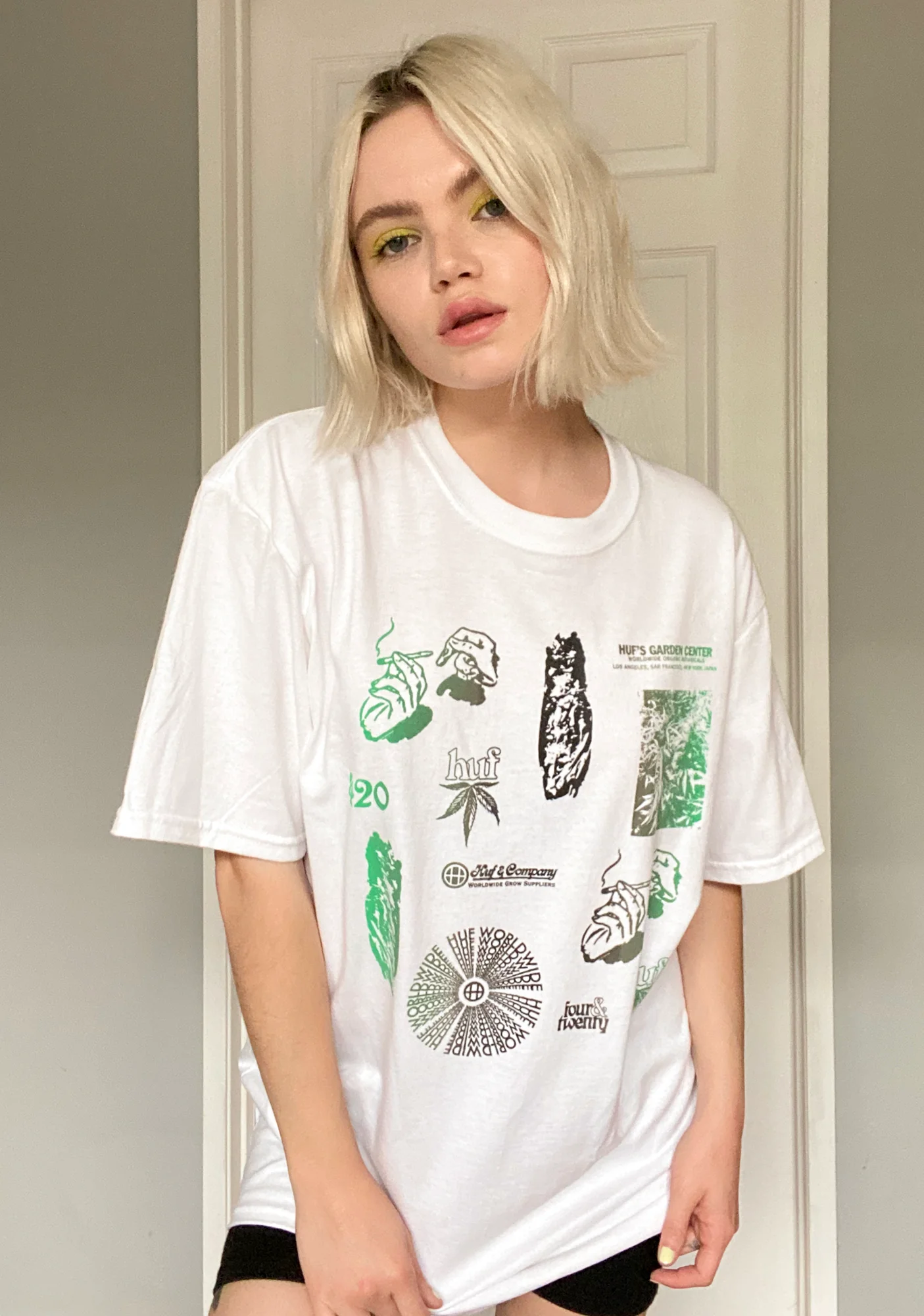Scattered Leaves Graphic Tee - Image 3