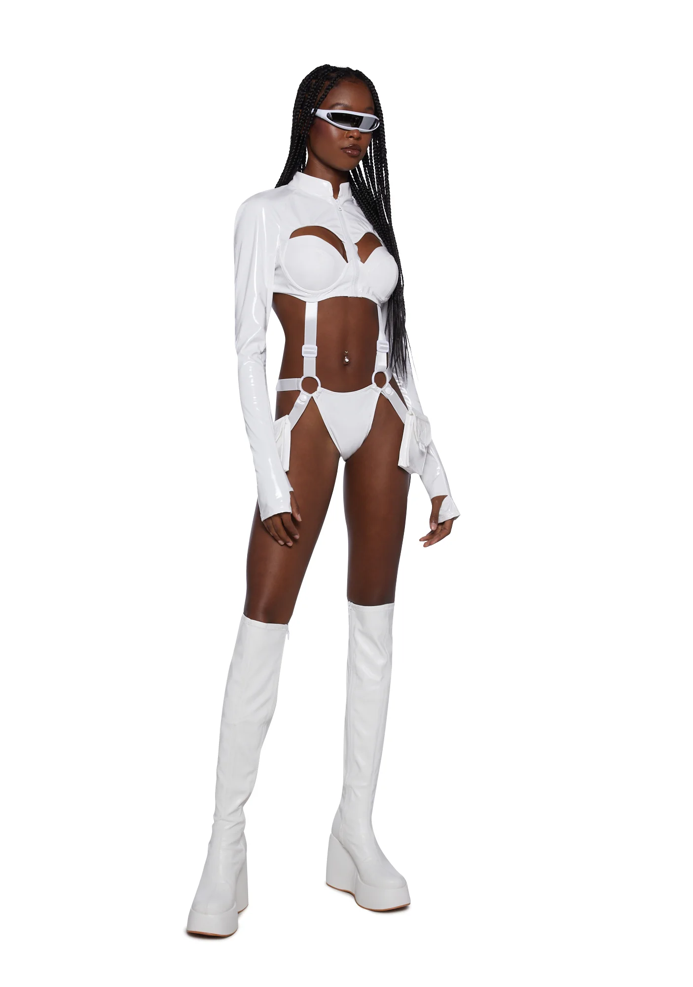Sci Fi Babe Costume Set - White - Image 6