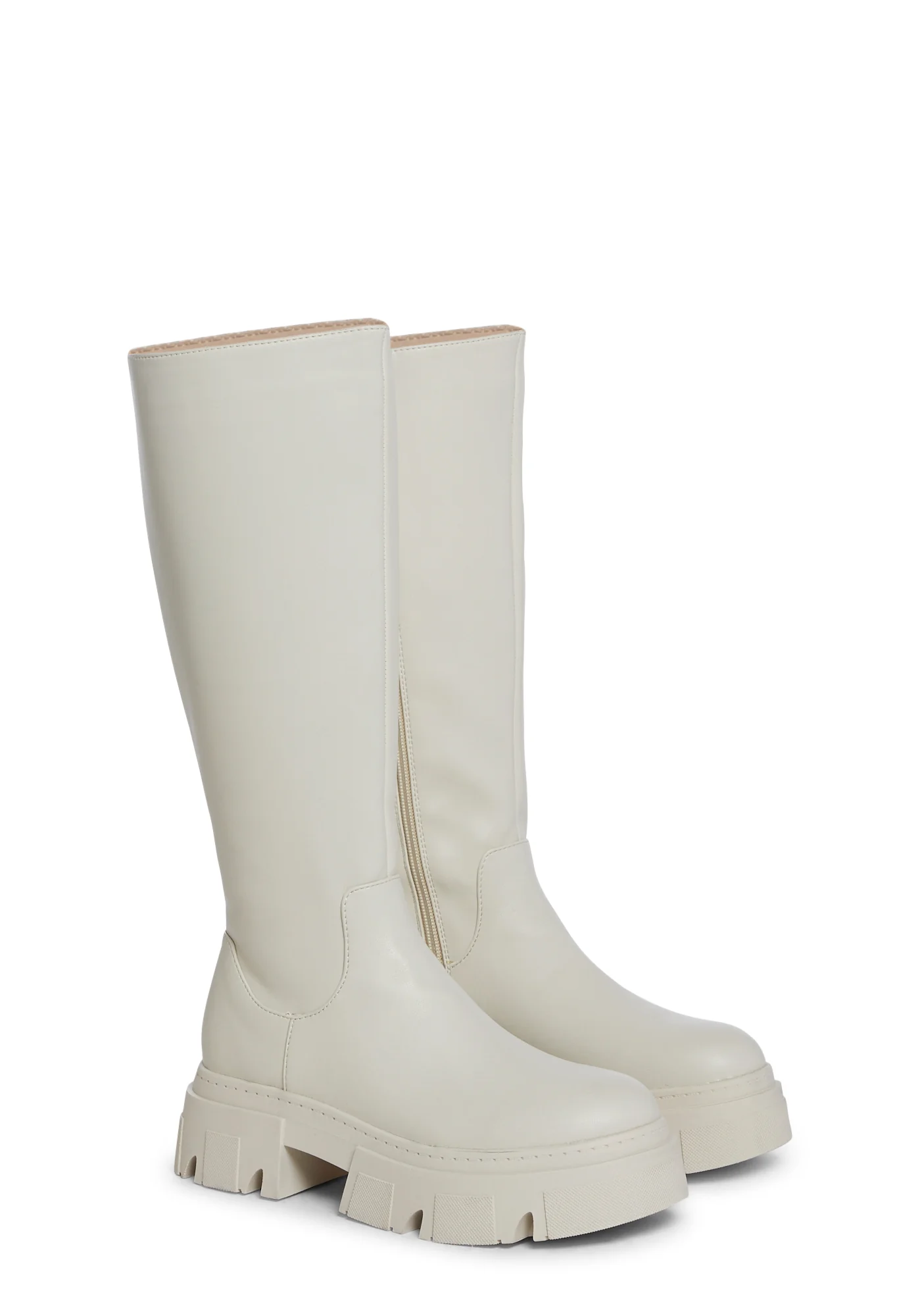 Scorpio Knee High Boots - Ecru - Image 3