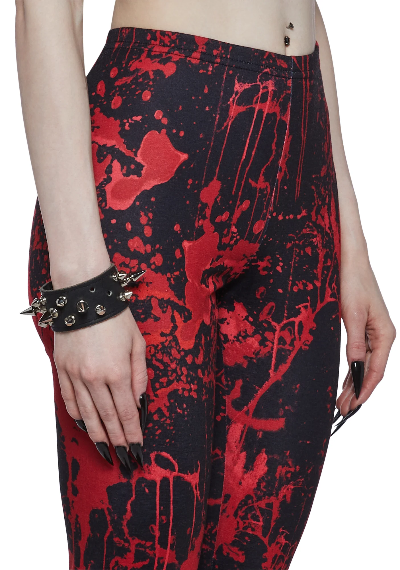 Scream Queen Printed Leggings - Black - Image 5