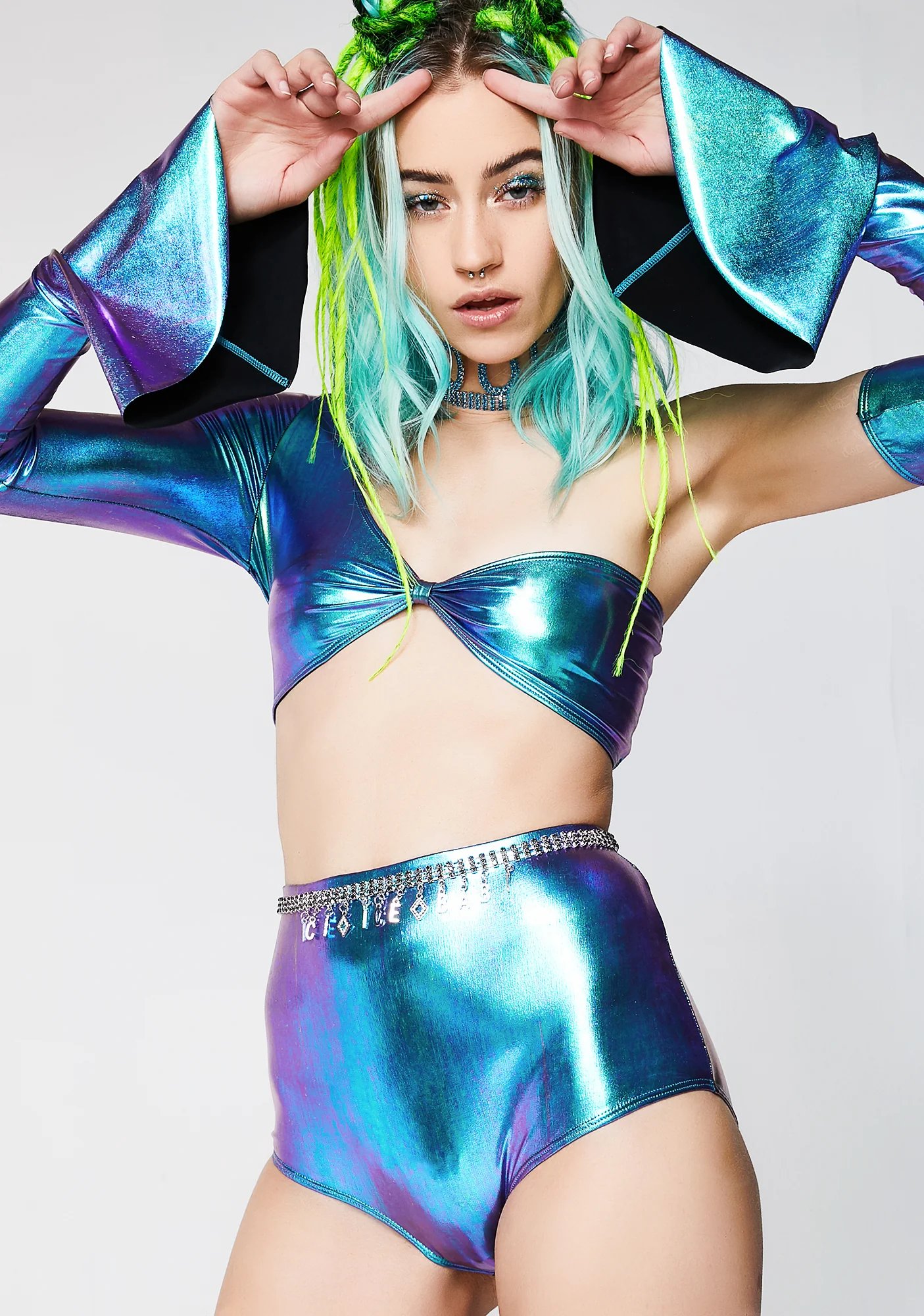 Sea Dream High Waist Shorts - Image 3