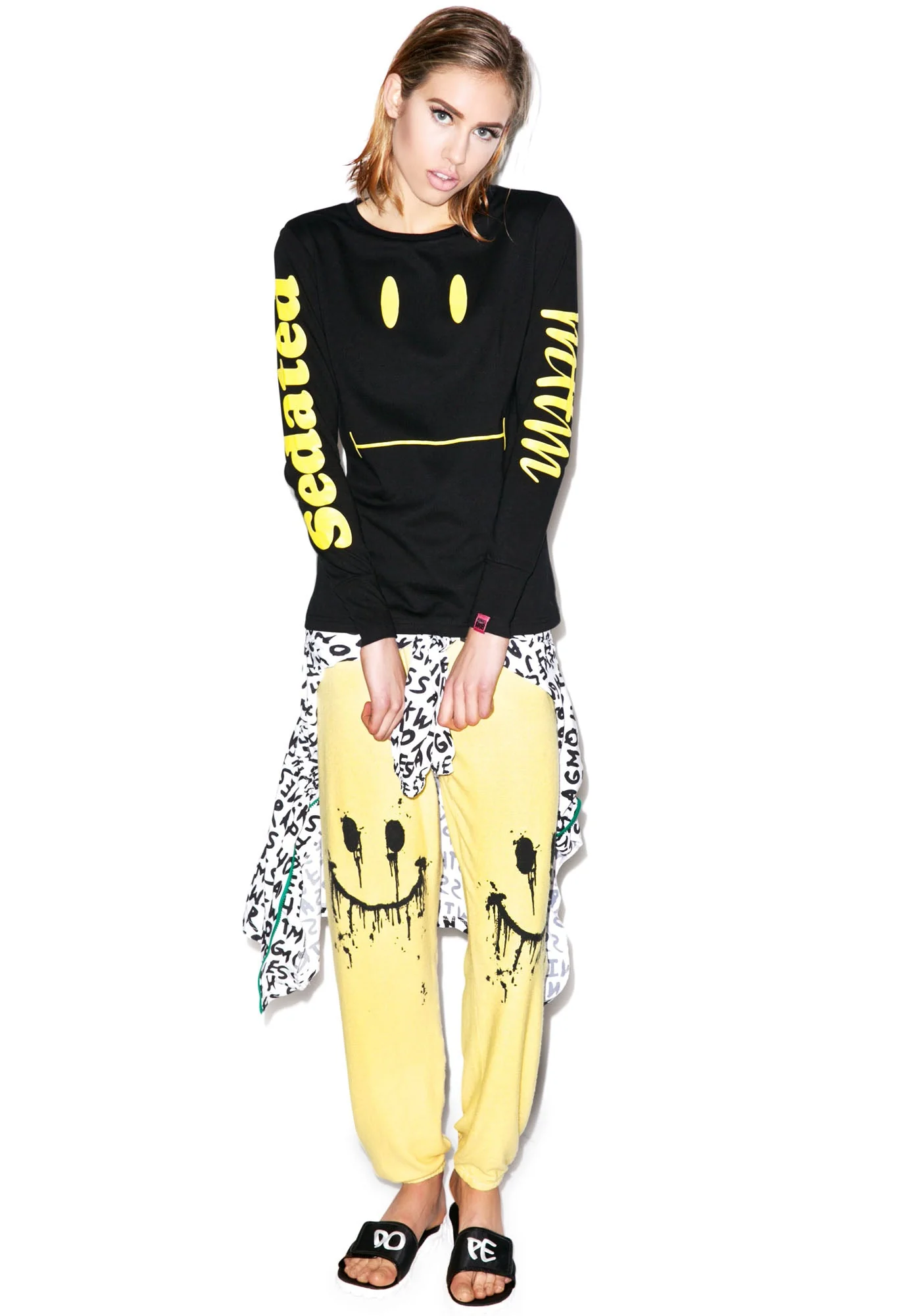 Sedated Long Sleeve Tee - Yellow - Image 3