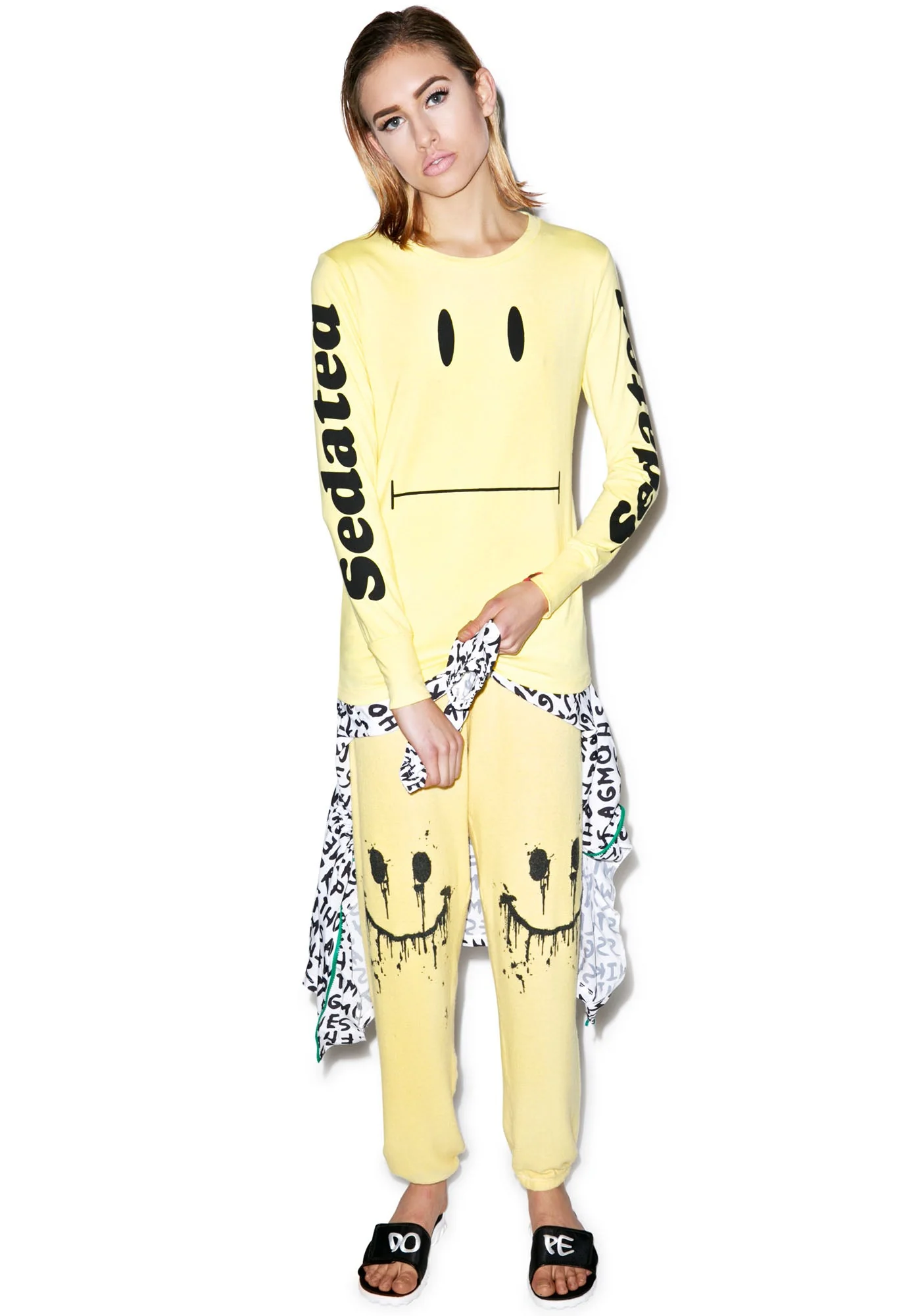 Sedated Long Sleeve Tee - Yellow - Image 9