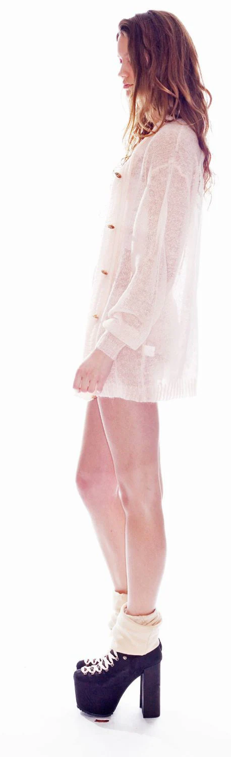 Send Me An Angel Manhattan Cardigan - Light Pink - Image 6