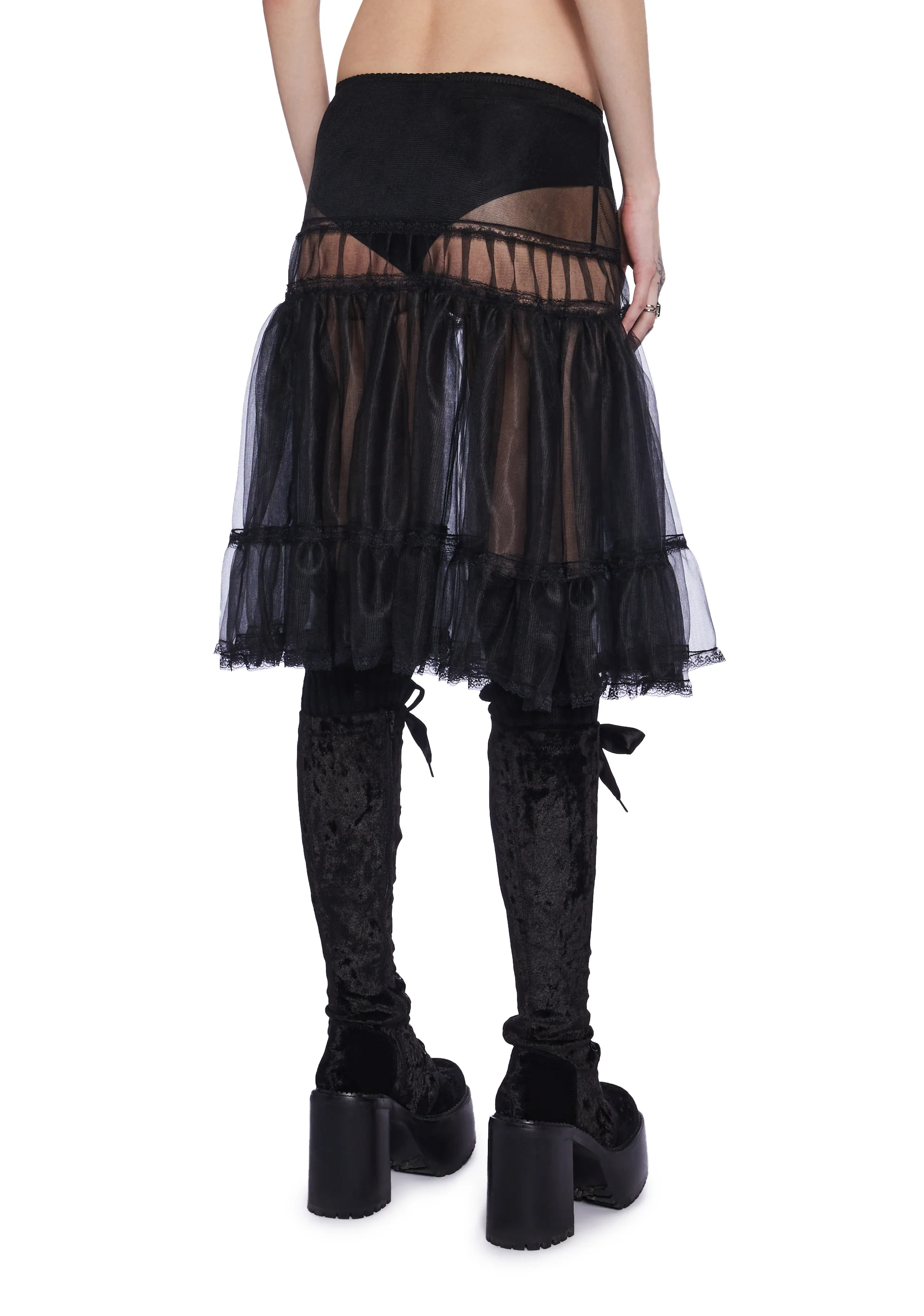 Shadow Kiss Midi Skirt - Image 4