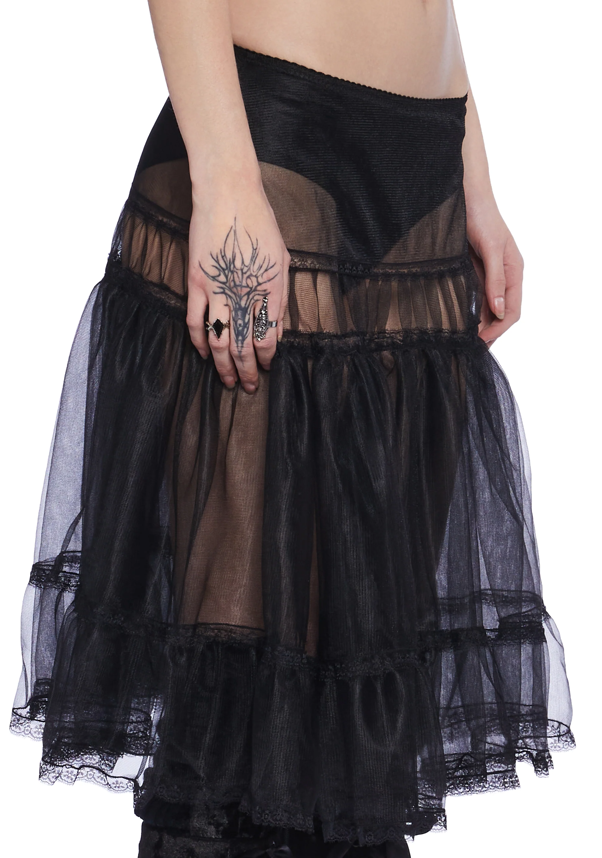 Shadow Kiss Midi Skirt - Image 5