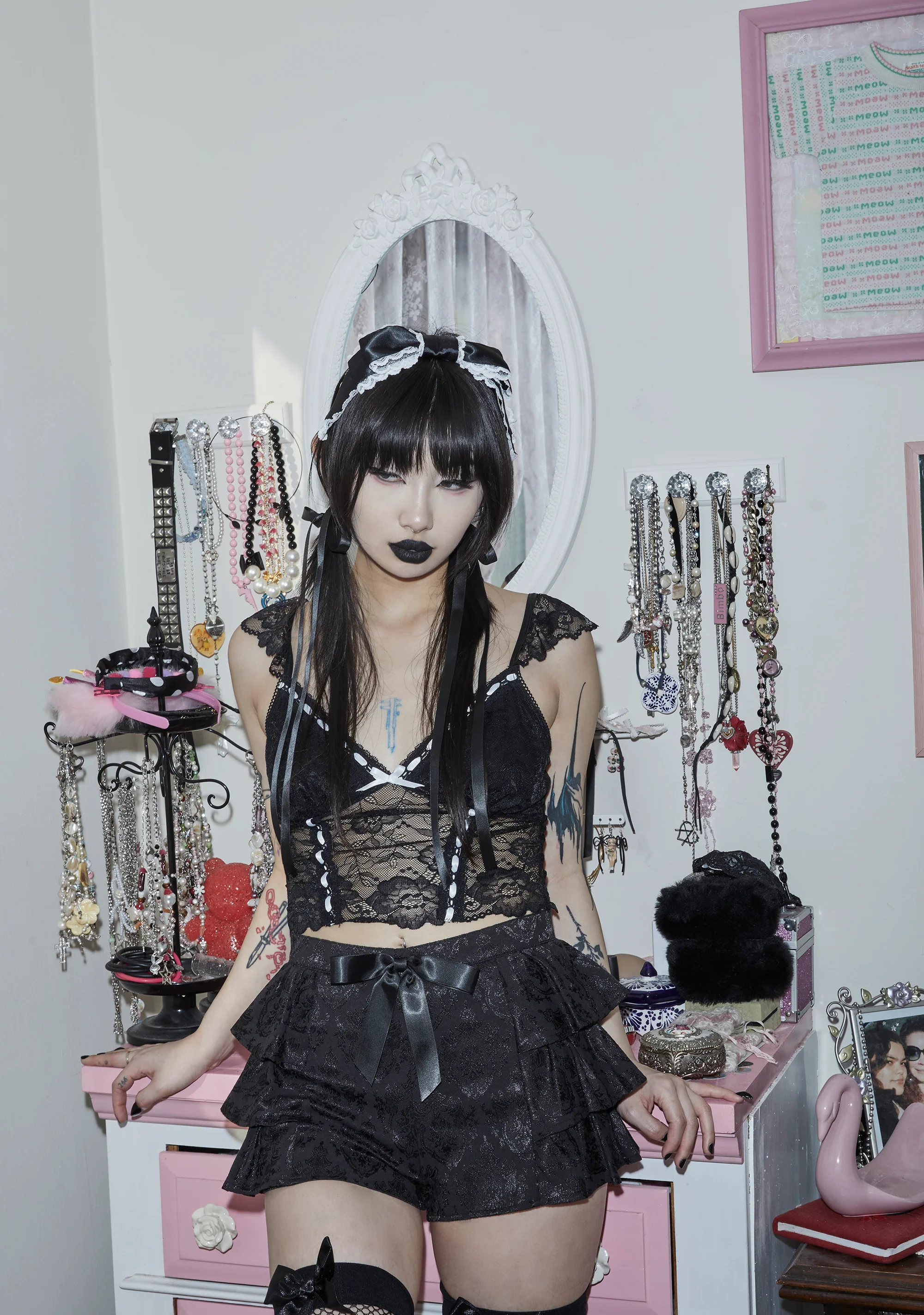 Shadow Sweetheart Lace Top - Image 6
