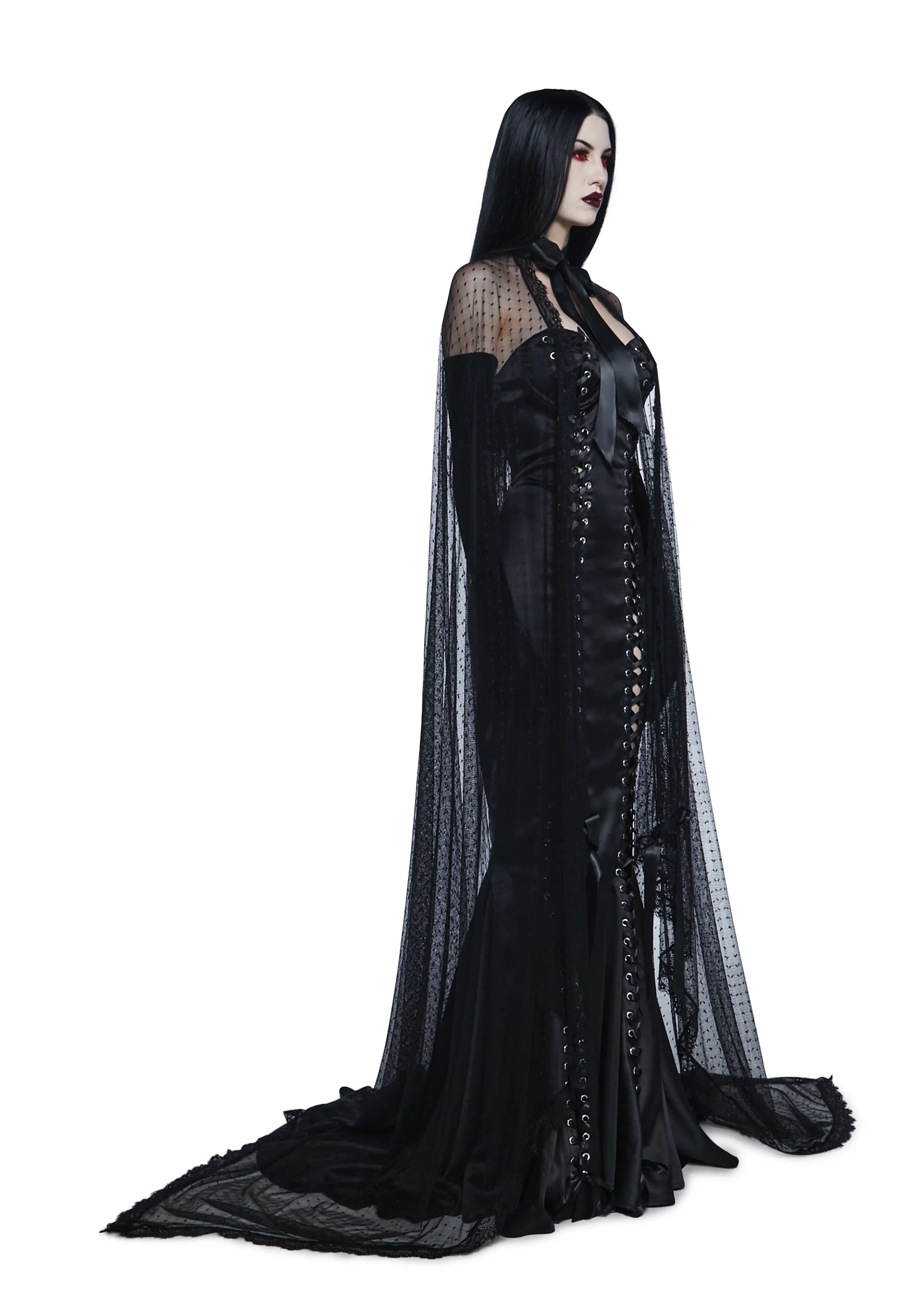 Shadowed Aura Mesh Cape - Image 3