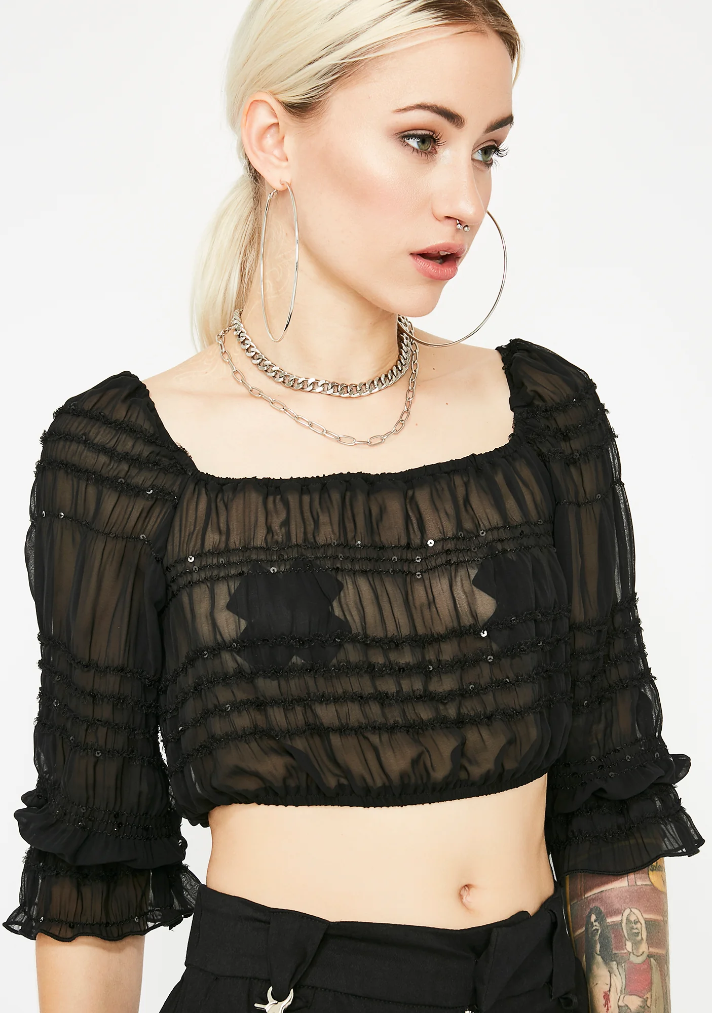 Shady Woman Sheer Top - Image 3