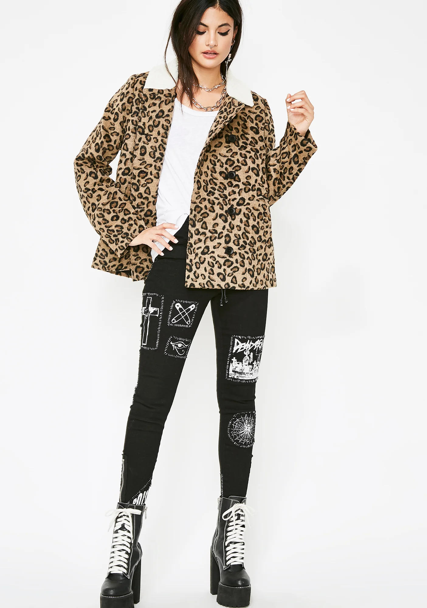 Sharp Claws Leopard Coat - Image 3
