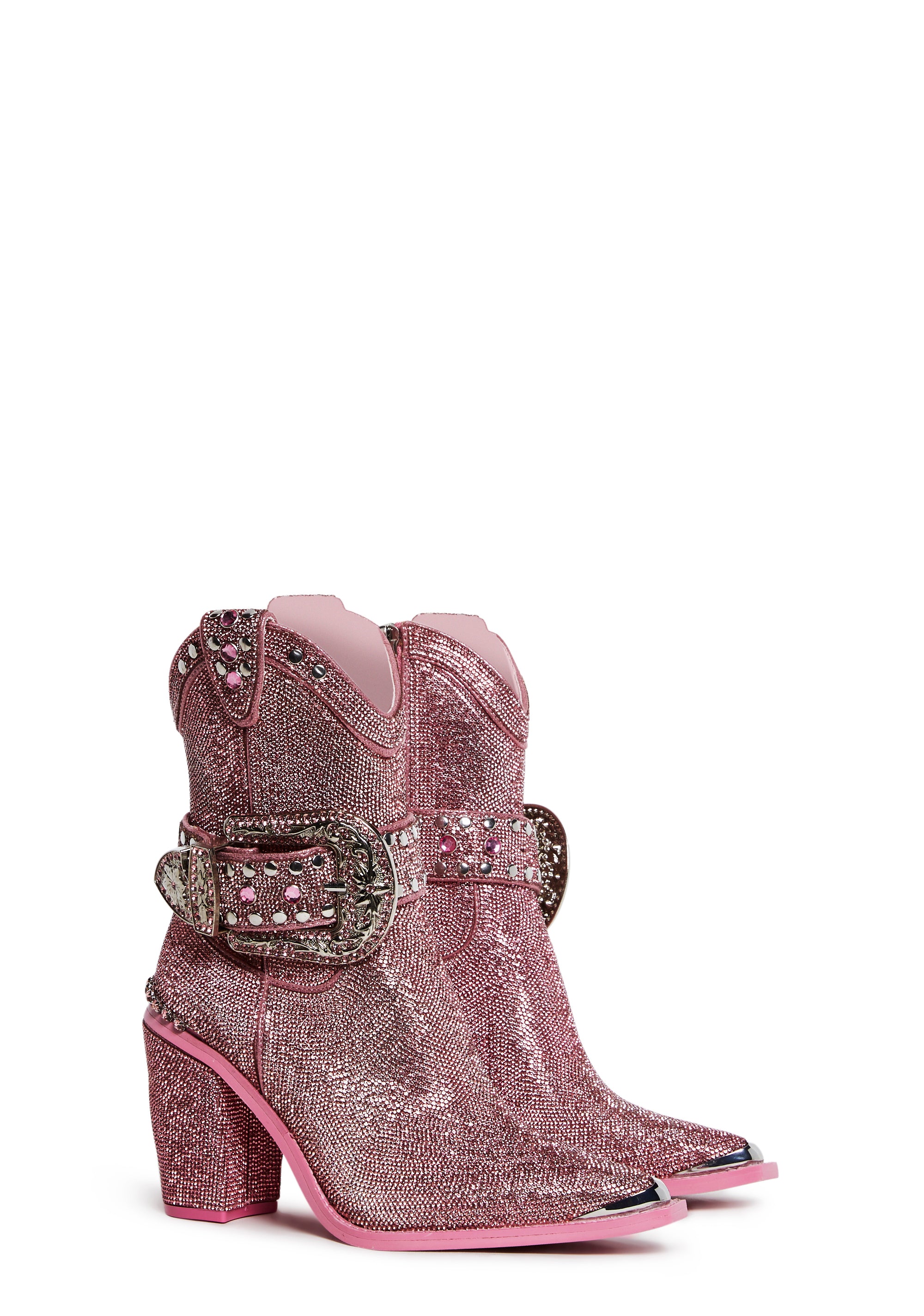 Sharp Sheriff Shine Cowboy Boots - Pink - Image 3
