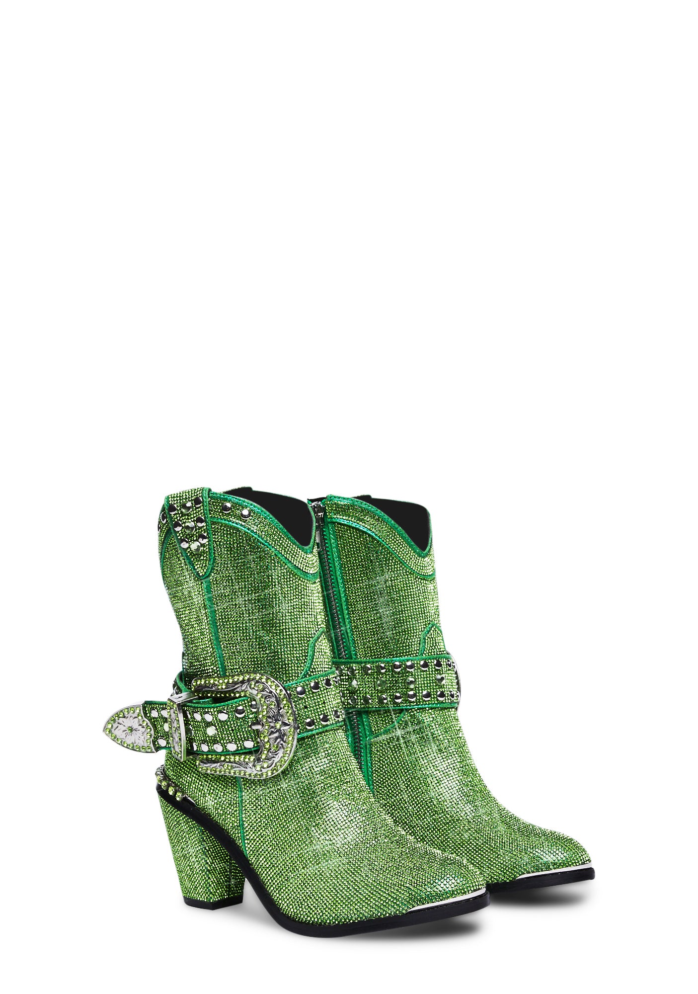 Sheriff Shine Cowboy Boots - Lime - Image 3