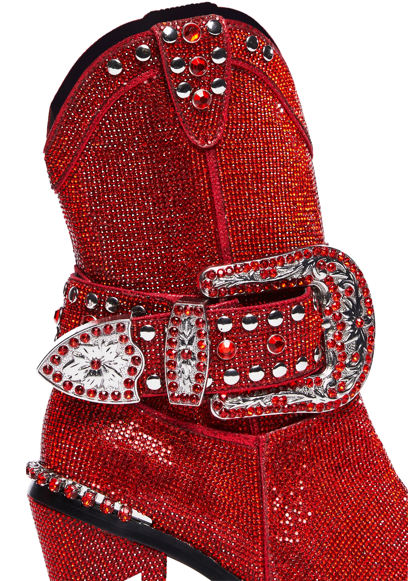 Sheriff Shine Cowboy Boots - Red - Image 2
