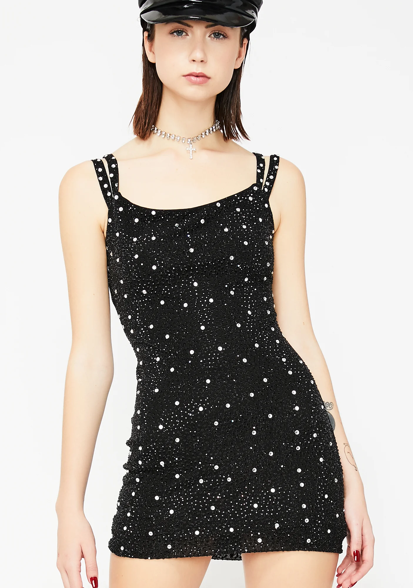 Shine N' Fine Rhinestone Dress - Image 3