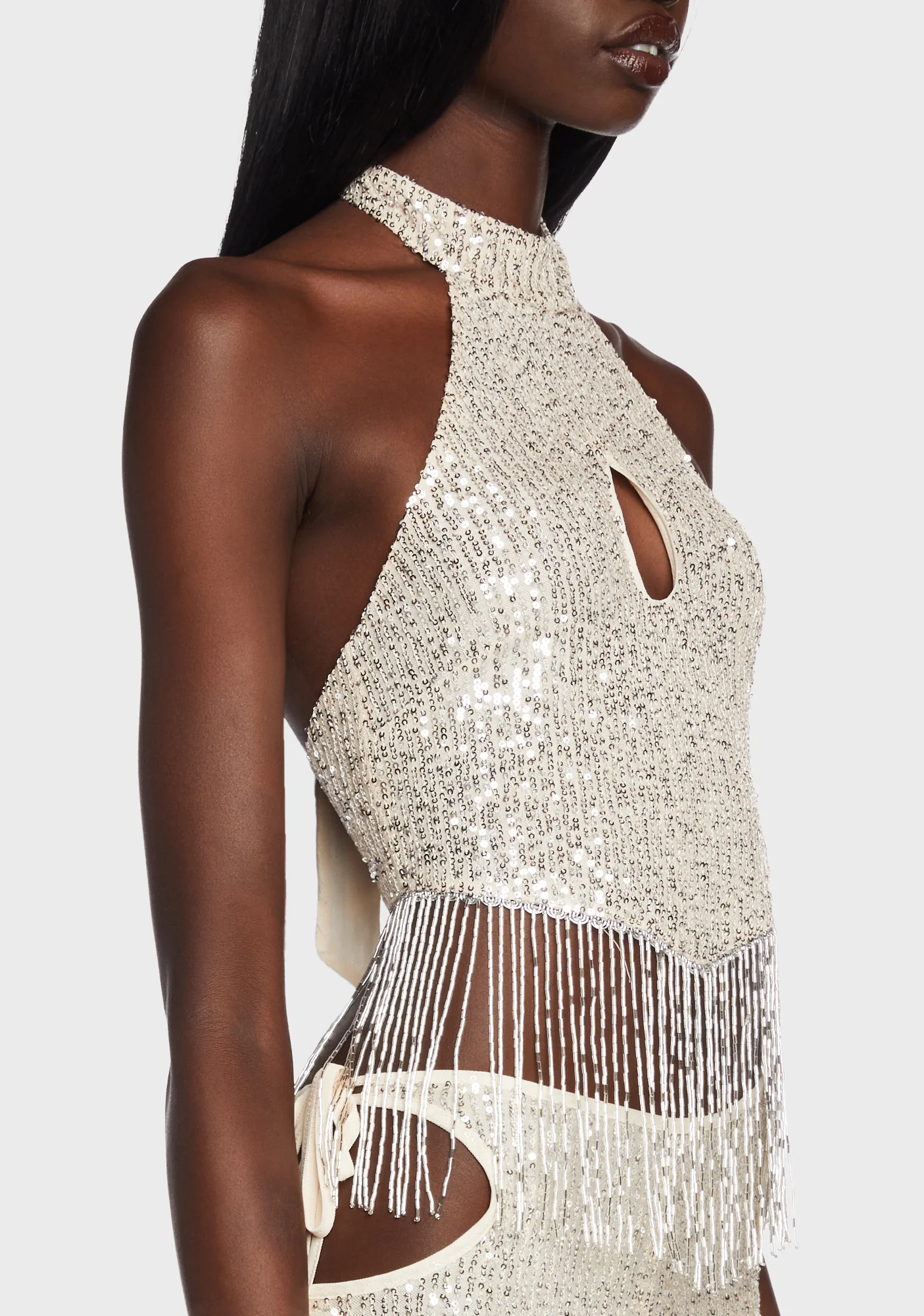 Showgirl Sequin Halter Top - Image 2